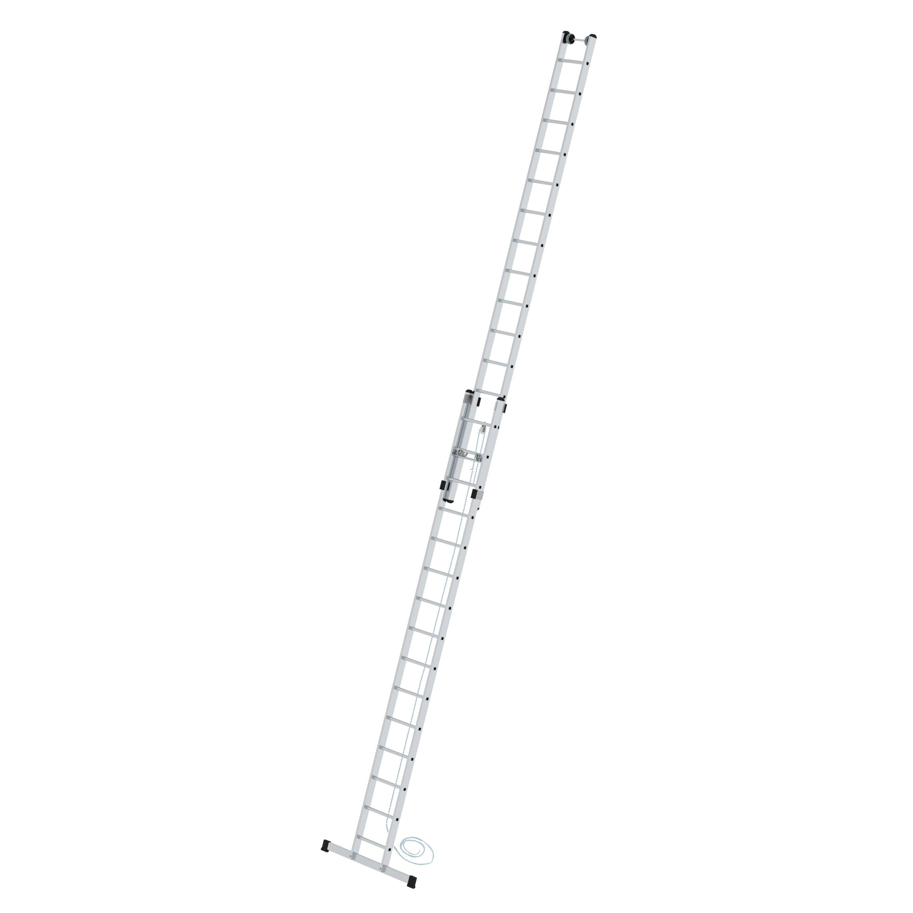 Sprossen-Seilzugleiter mit Standard-Traverse 2x15 Sprossen