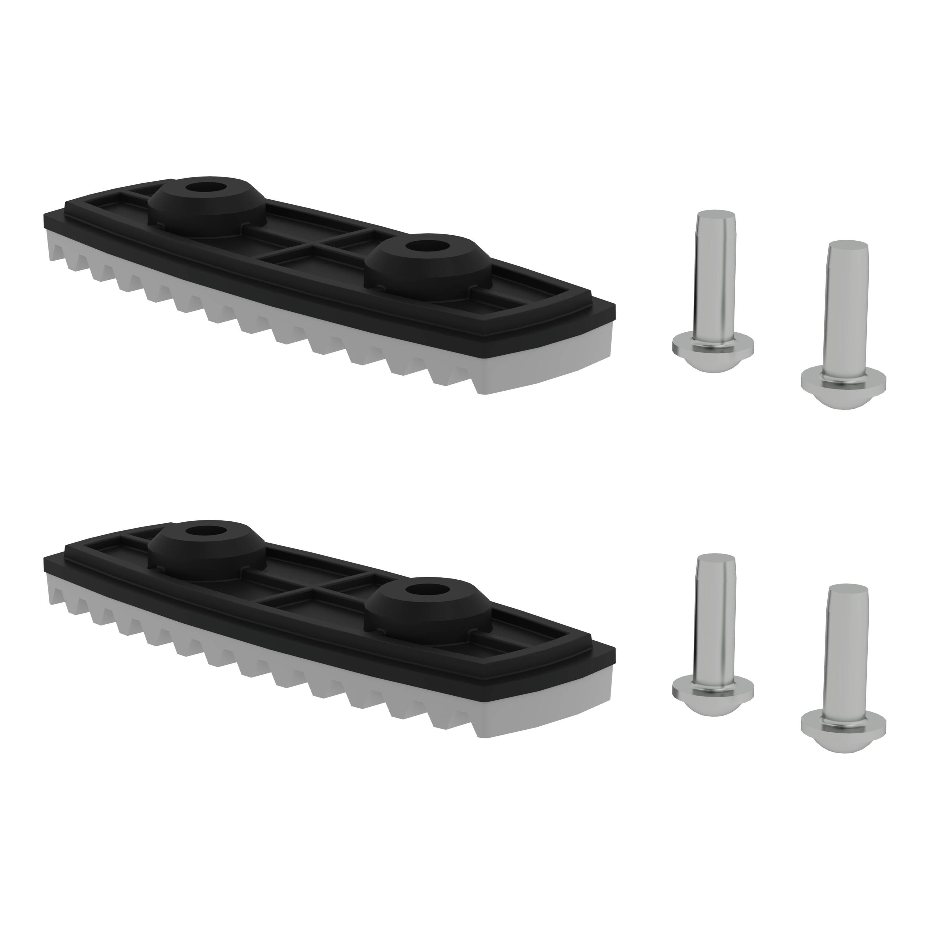 nivello®-Fußplatte für glatte Untergründe für Holmhöhe 85/98 mm