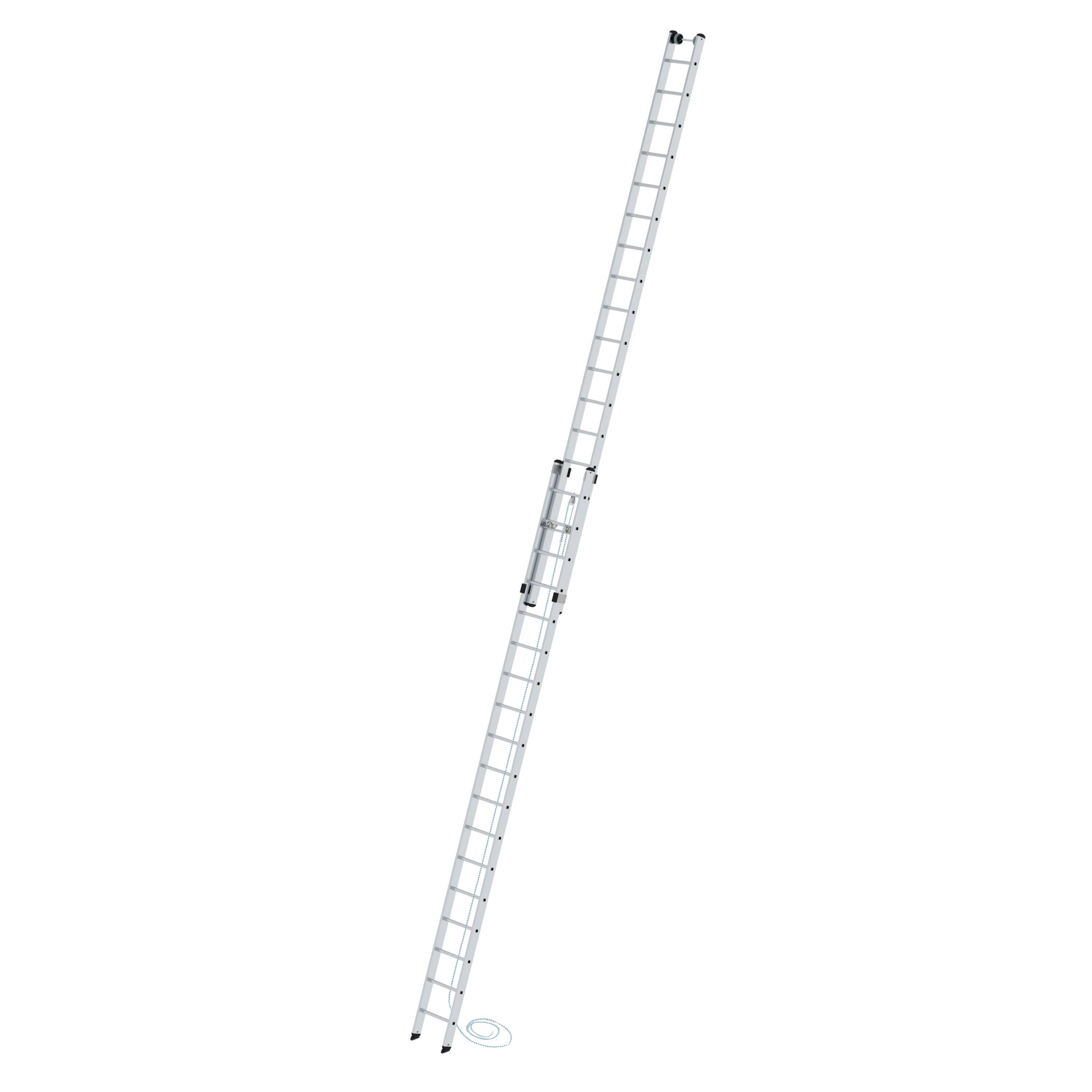 Sprossen-Seilzugleiter 2-teilig ohne Traverse 2x18 Sprossen