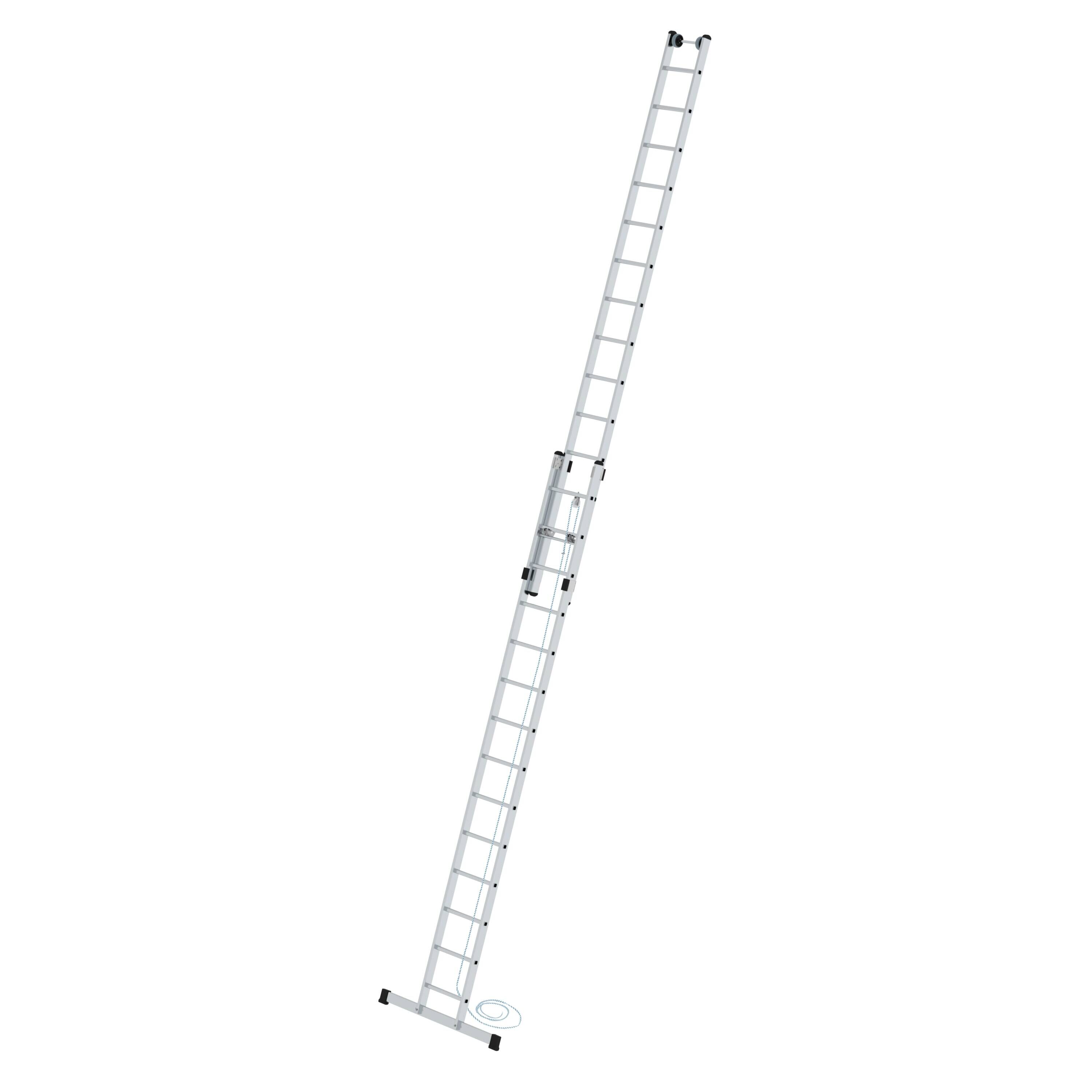 Sprossen-Seilzugleiter 2-teilig mit Standard-Traverse 2x14 Sprossen