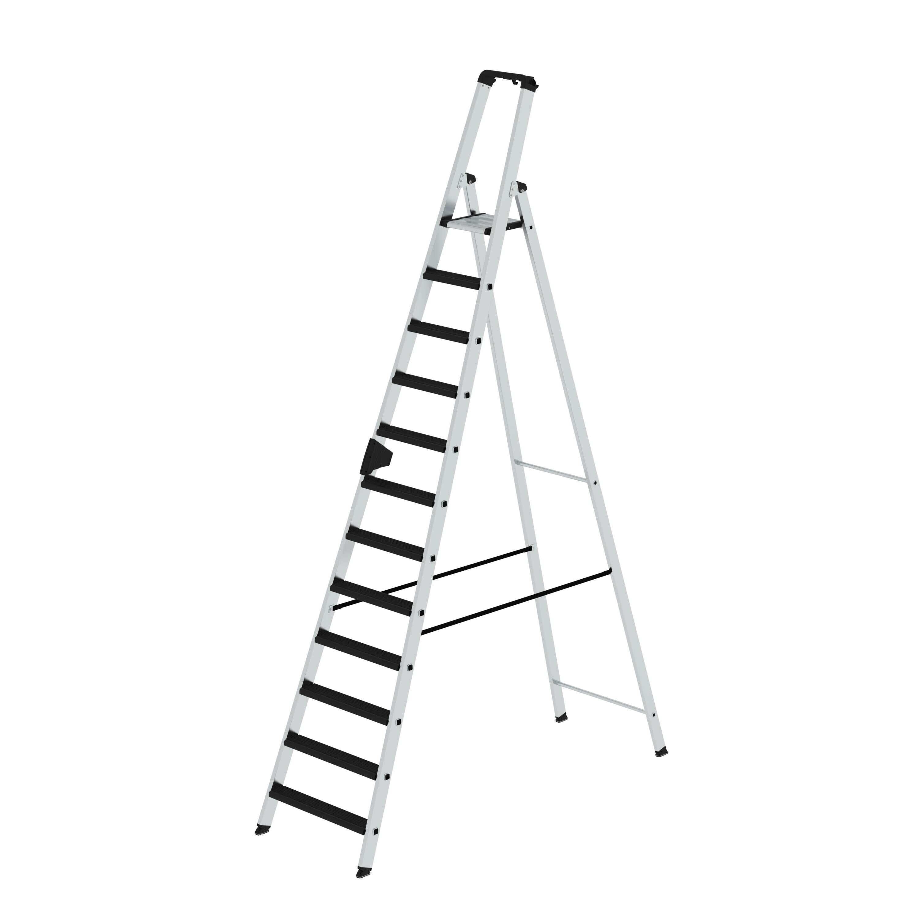 Stufen-Stehleiter einseitig begehbar mit clip-step relax 12 Stufen