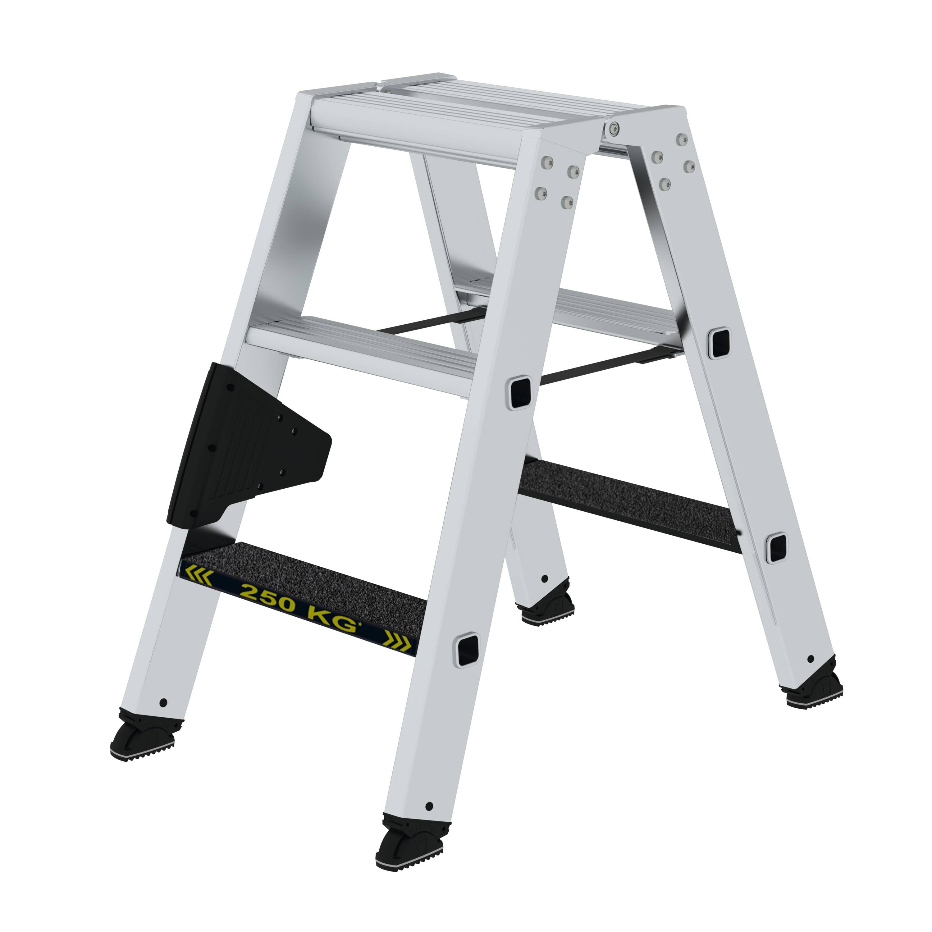 Stufen-Stehleiter 250 kg beidseitig begehbar mit clip-step R13