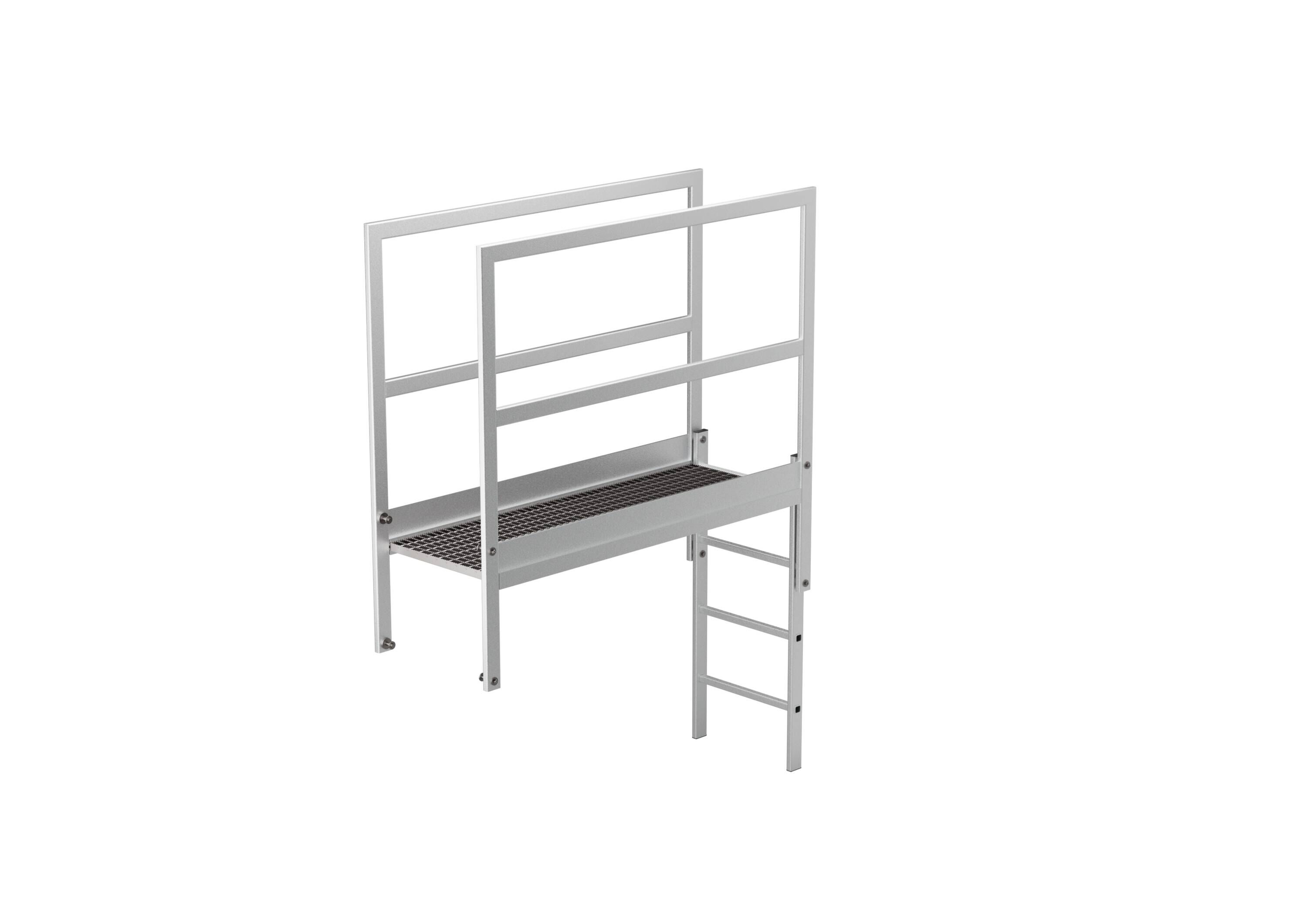 Attika-Überstieg Alu Eloxiert 1600mm