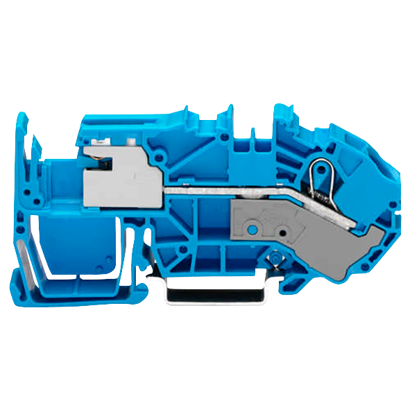 1-Leiter-N-Trennklemme WAGO, 16mm², Push-in CAGE CLAMP®, blau