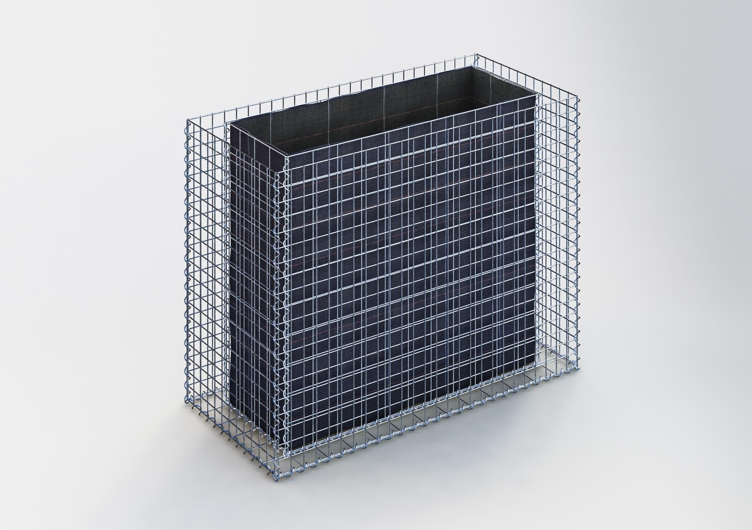 Hochbeet eckig 130 cm x 100 cm x 60 cm (L x H x T), Maschenweite 5 x 5 cm, Wandstärke 10 cm