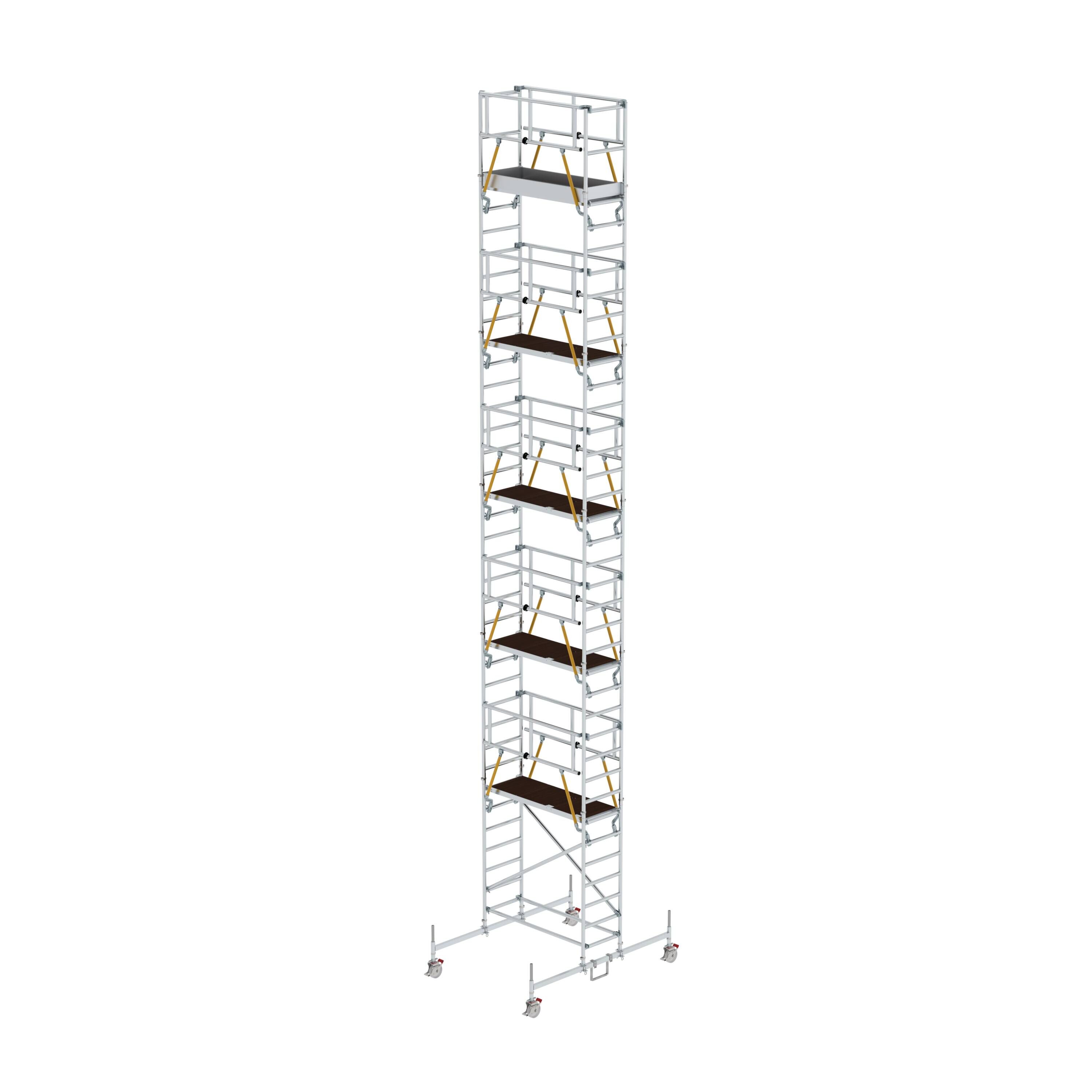 Rollgerüst SG 0,75 x 1,80 m mit Fahrbalken Plattformhöhe 10,45 m