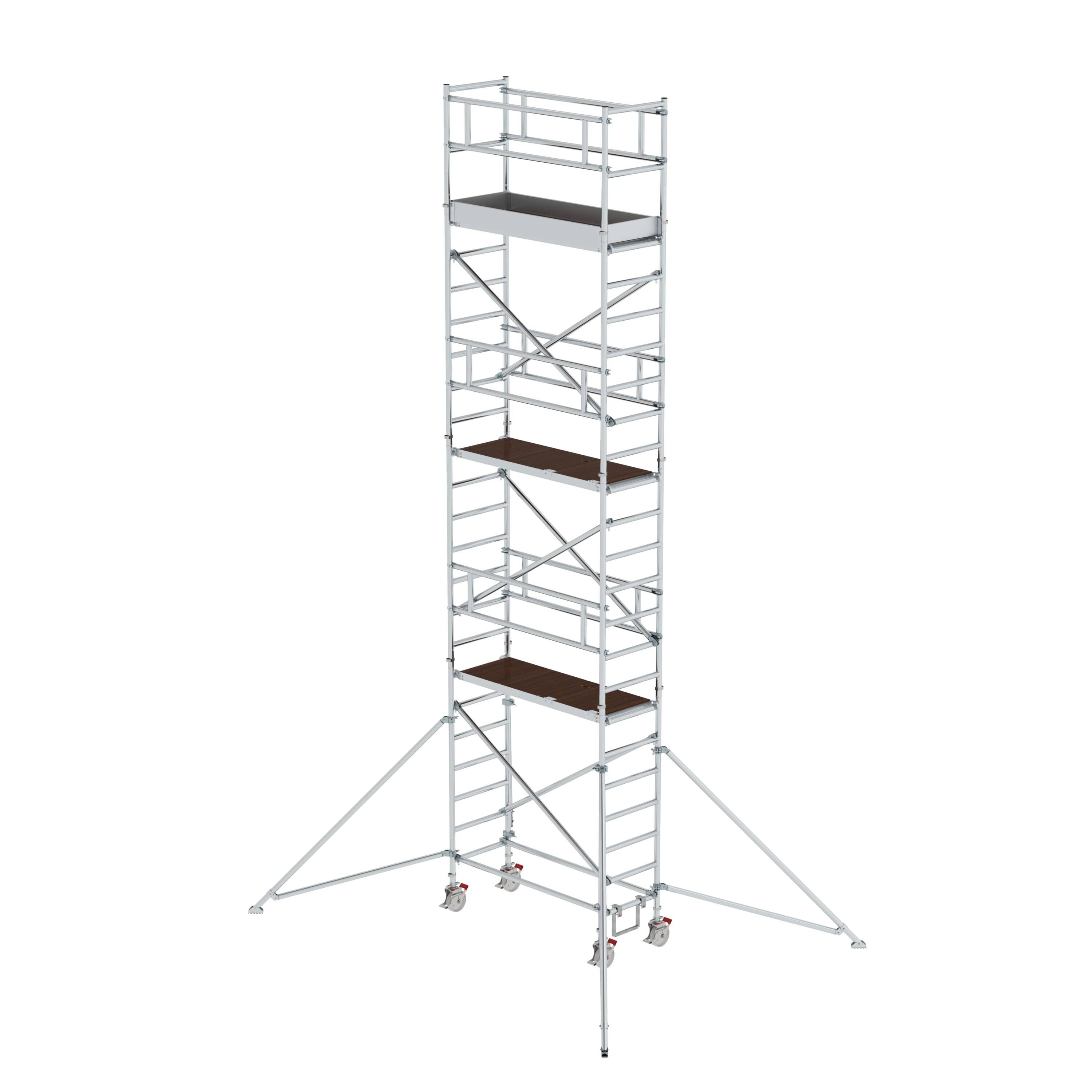 Rollgerüst 0,75 x 1,80 m mit Ausleger Plattformhöhe 6,35 m