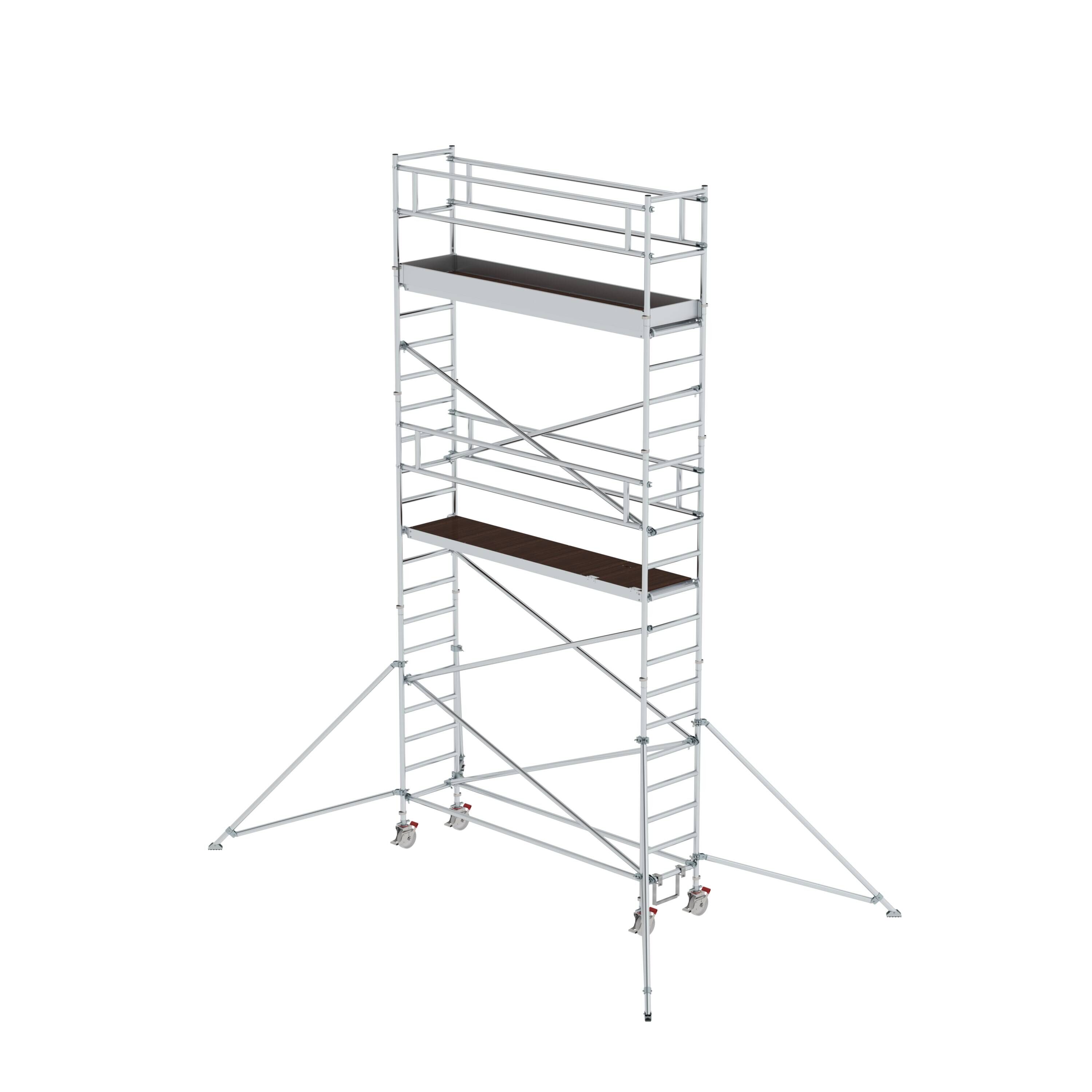 Rollgerüst 0,75 x 3,0 m mit Ausleger Plattformhöhe 5,35 m