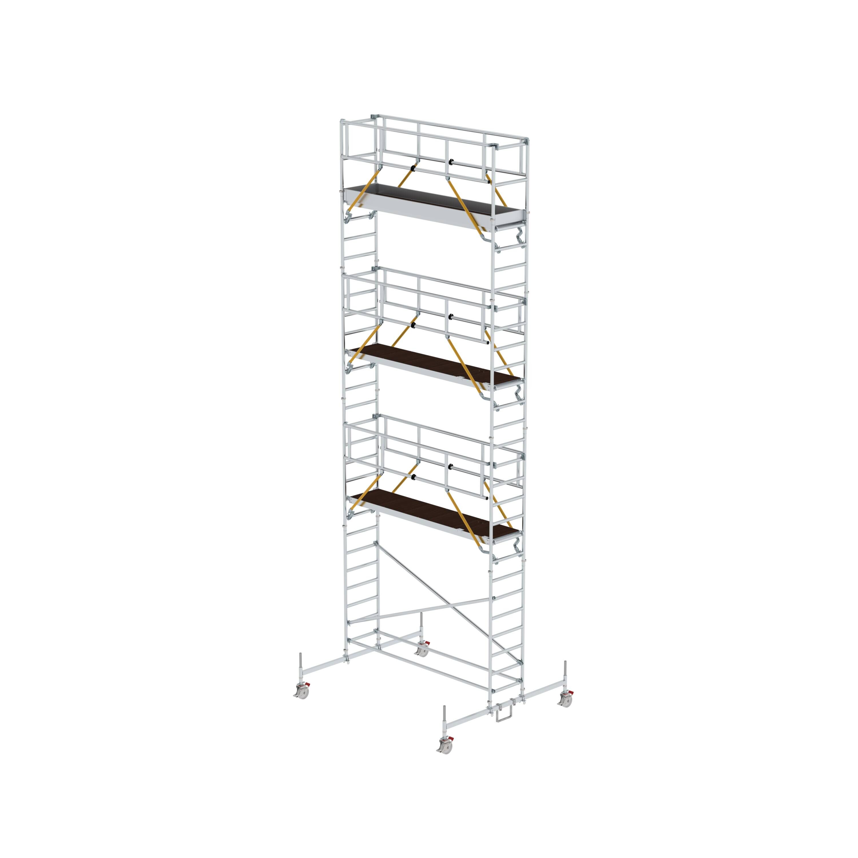 Rollgerüst SG 0,75 x 3,0 m mit Fahrbalken Plattformhöhe 7,74 m