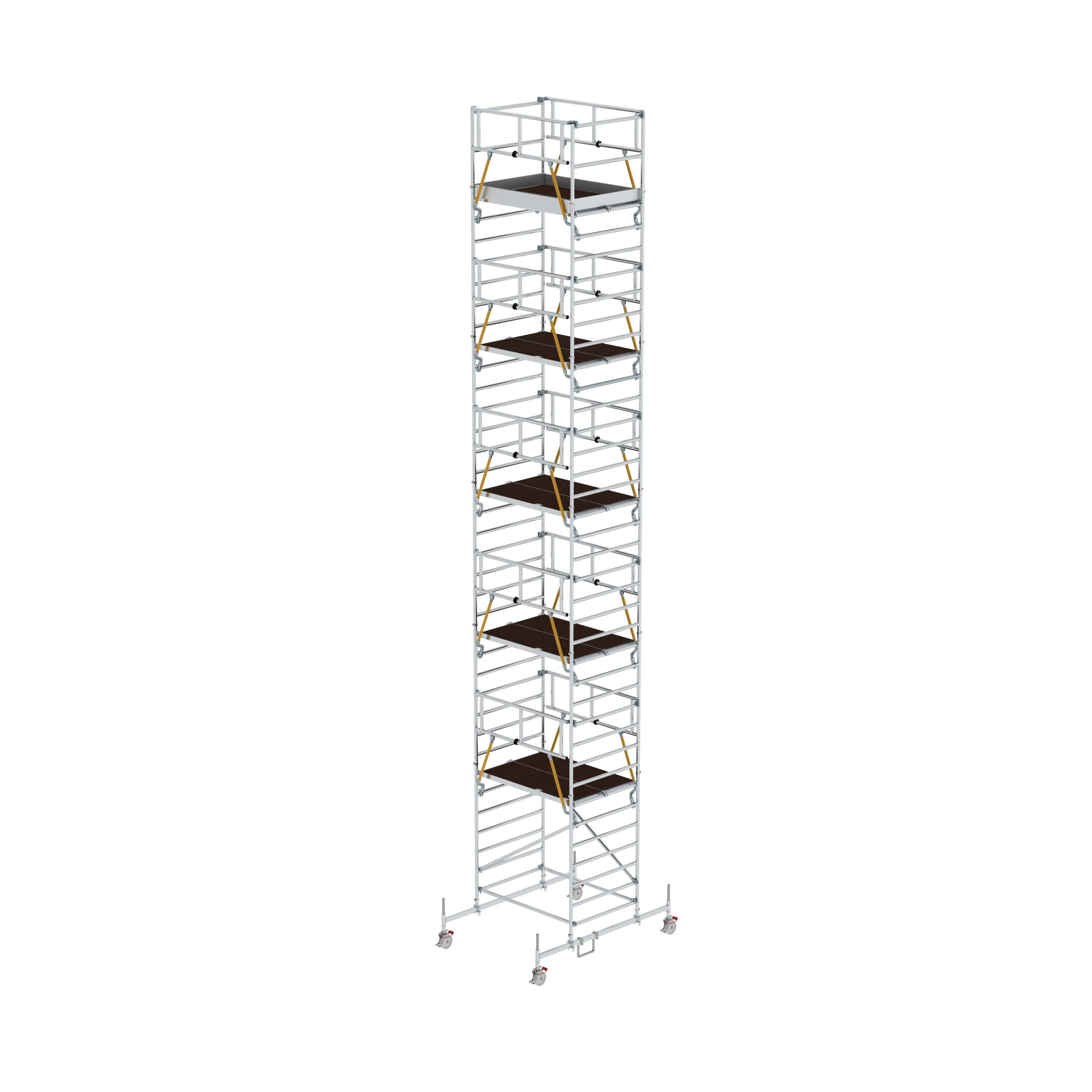 Rollgerüst SG 1,35 x 1,80 m mit Fahrbalken & Doppel-Plattform