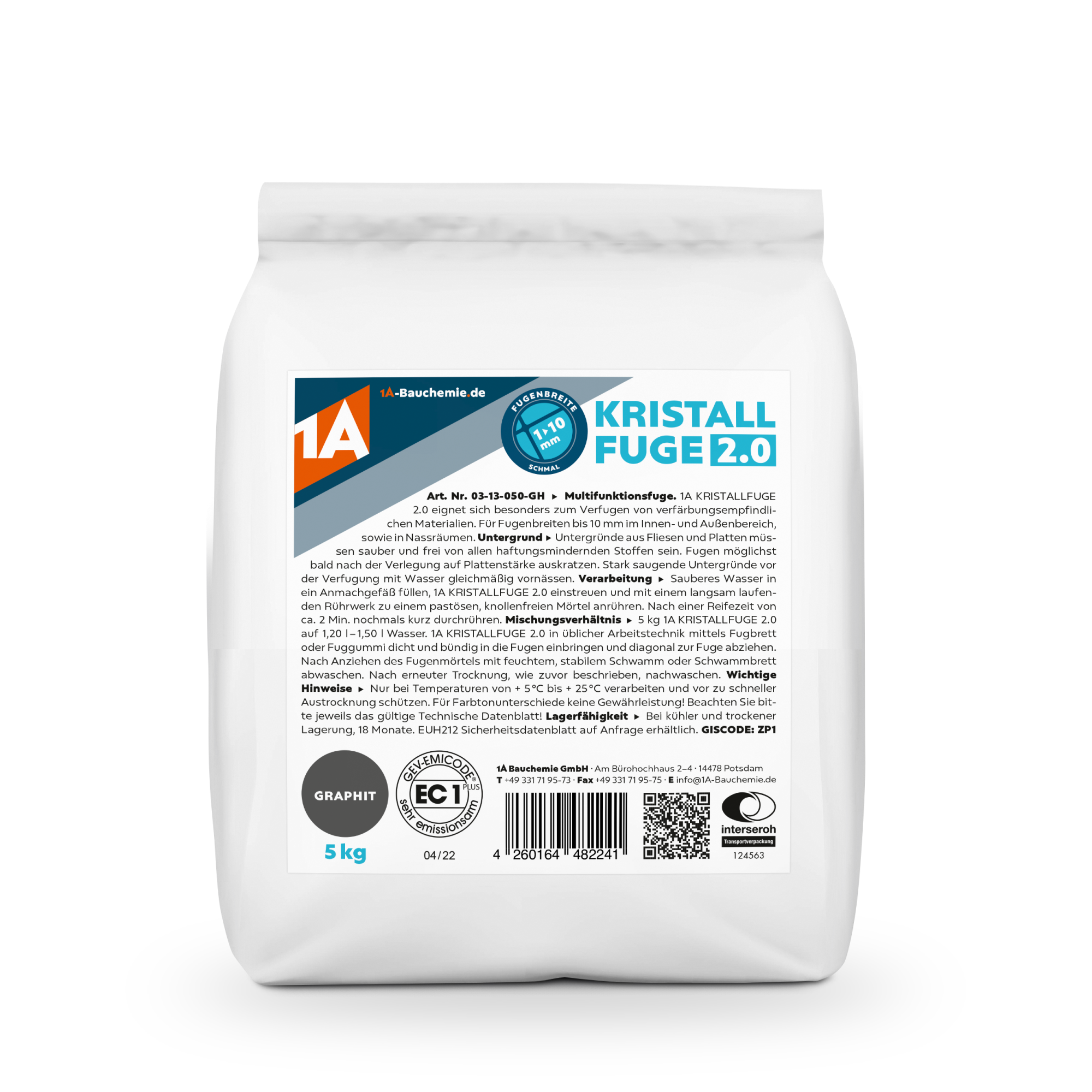 1A KRISTALLFUGE 2.0  5 kg Graphit