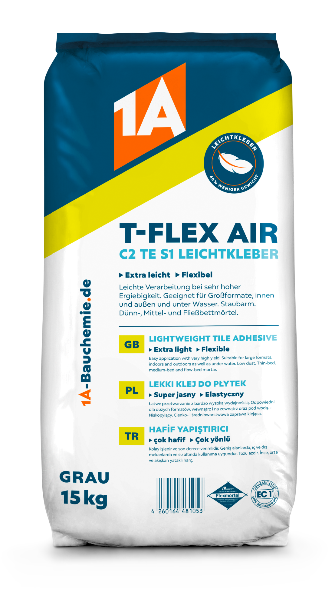 1A T-FLEX AIR C2 S1 15 kg Leichtkleber