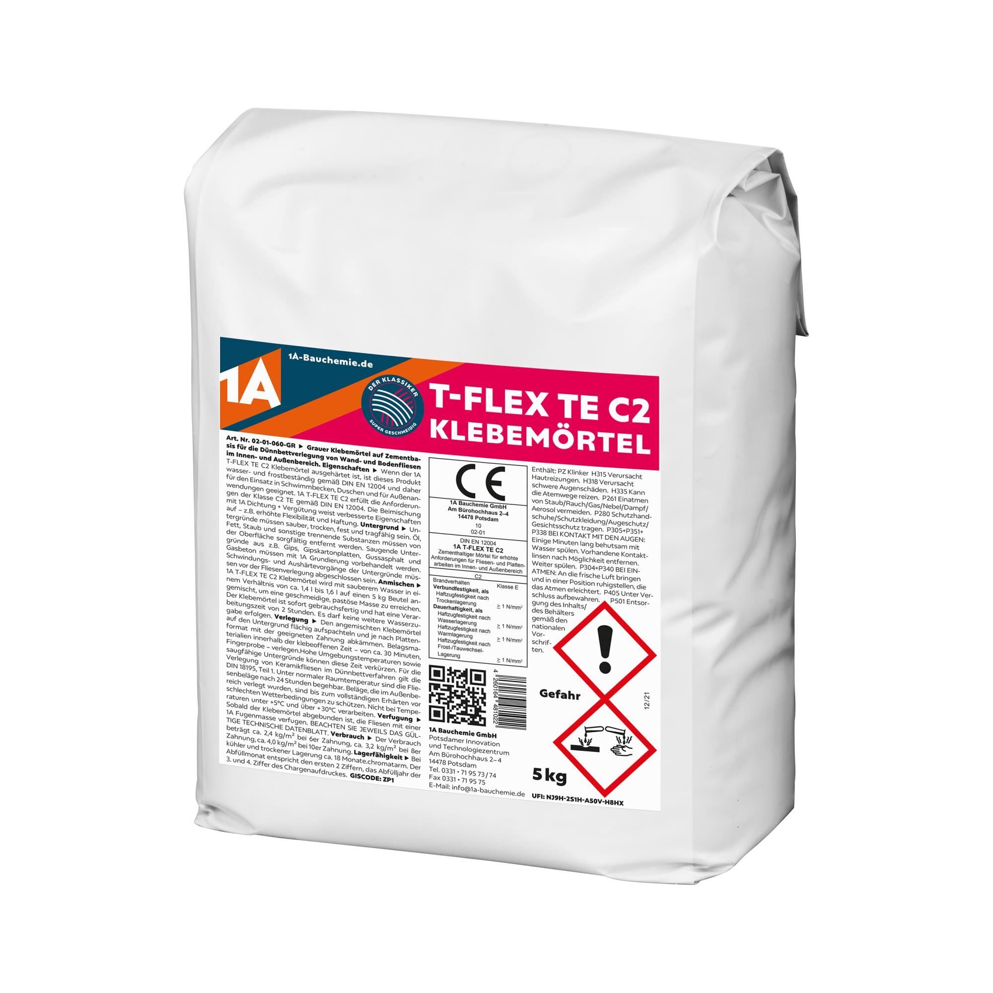 1A T-FLEX TE C2 Fliesenkleber 5kg