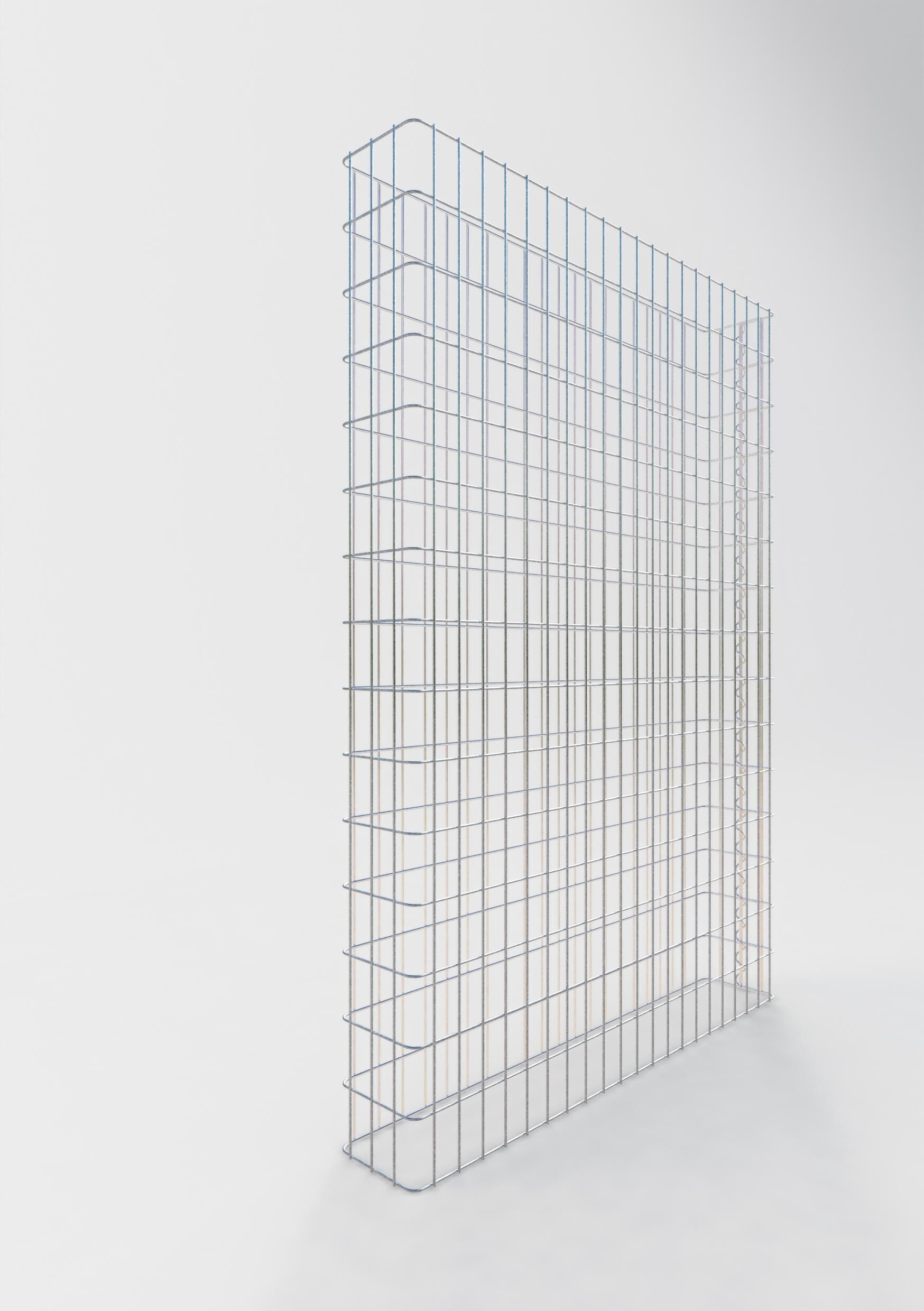 Gabionenzaun Länge 97 cm, Höhe 160 cm, Tiefe 27 cm, Maschenweite 5 x 10 cm main image 1