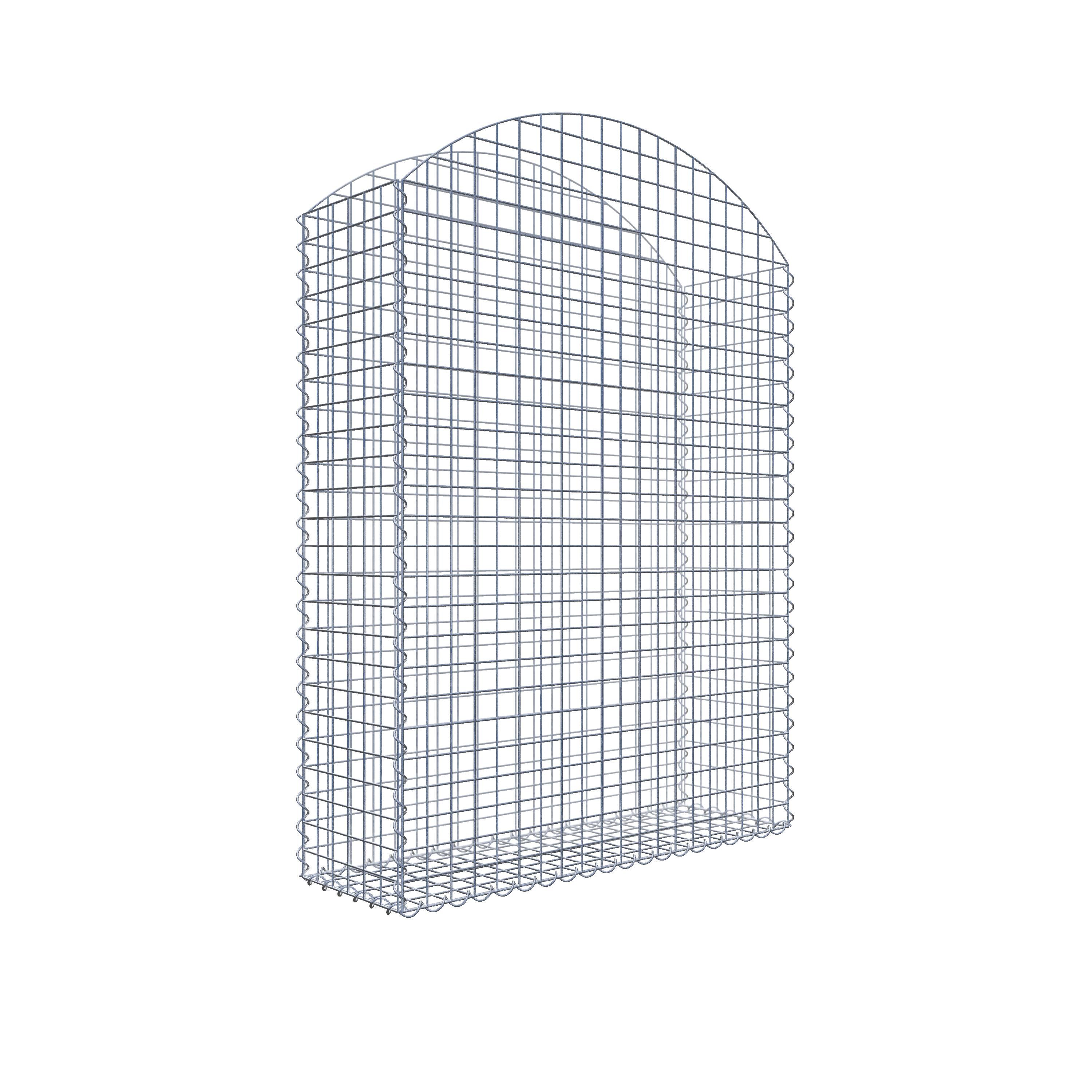 Gabione mit Oberbogen 100 cm x 140 cm x 30 cm (L x H x T)