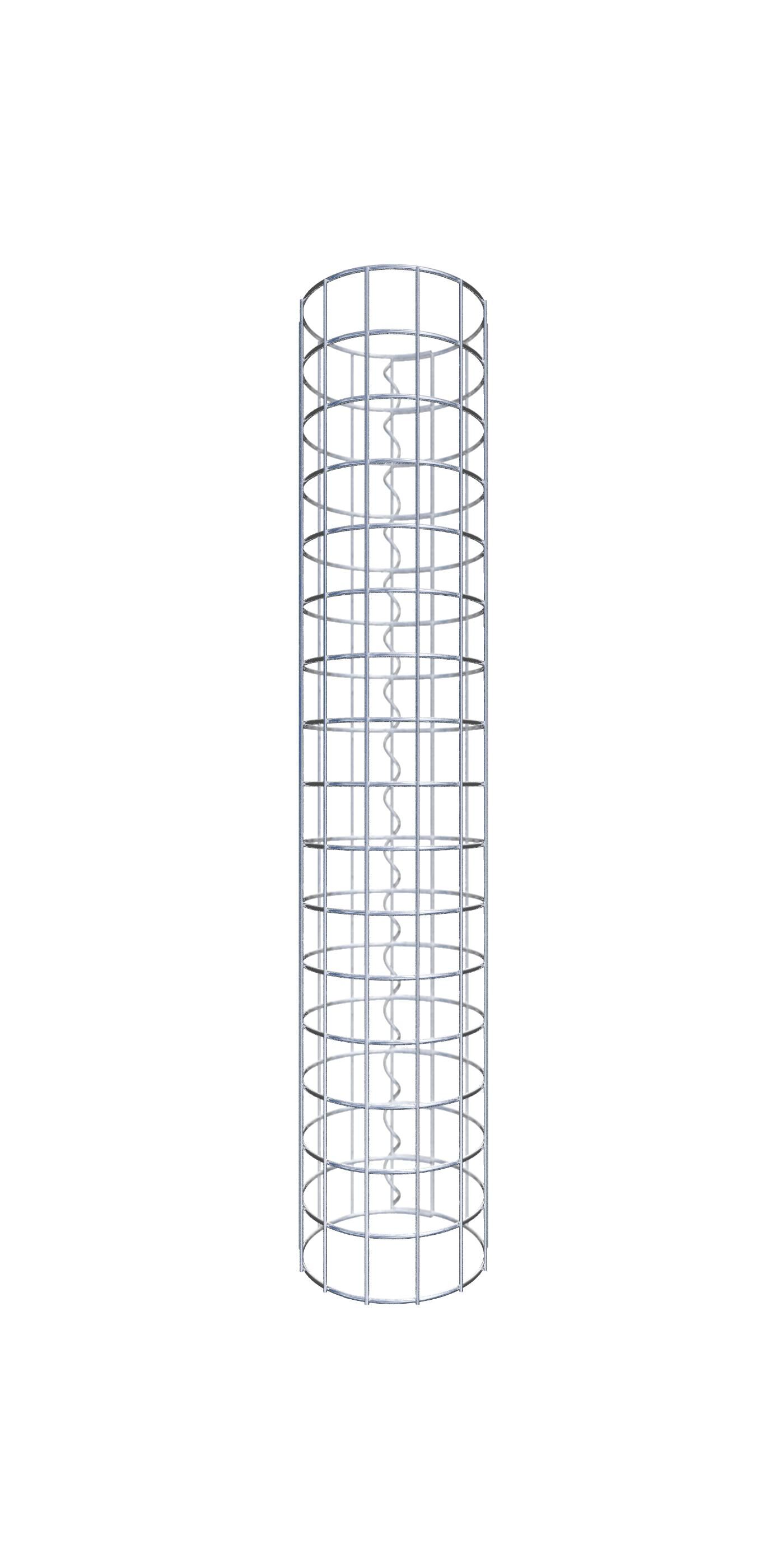 Gabionensäule rund 22 cm Durchmesser, 80 cm Höhe, Maschenweite 5 cm x 5 cm