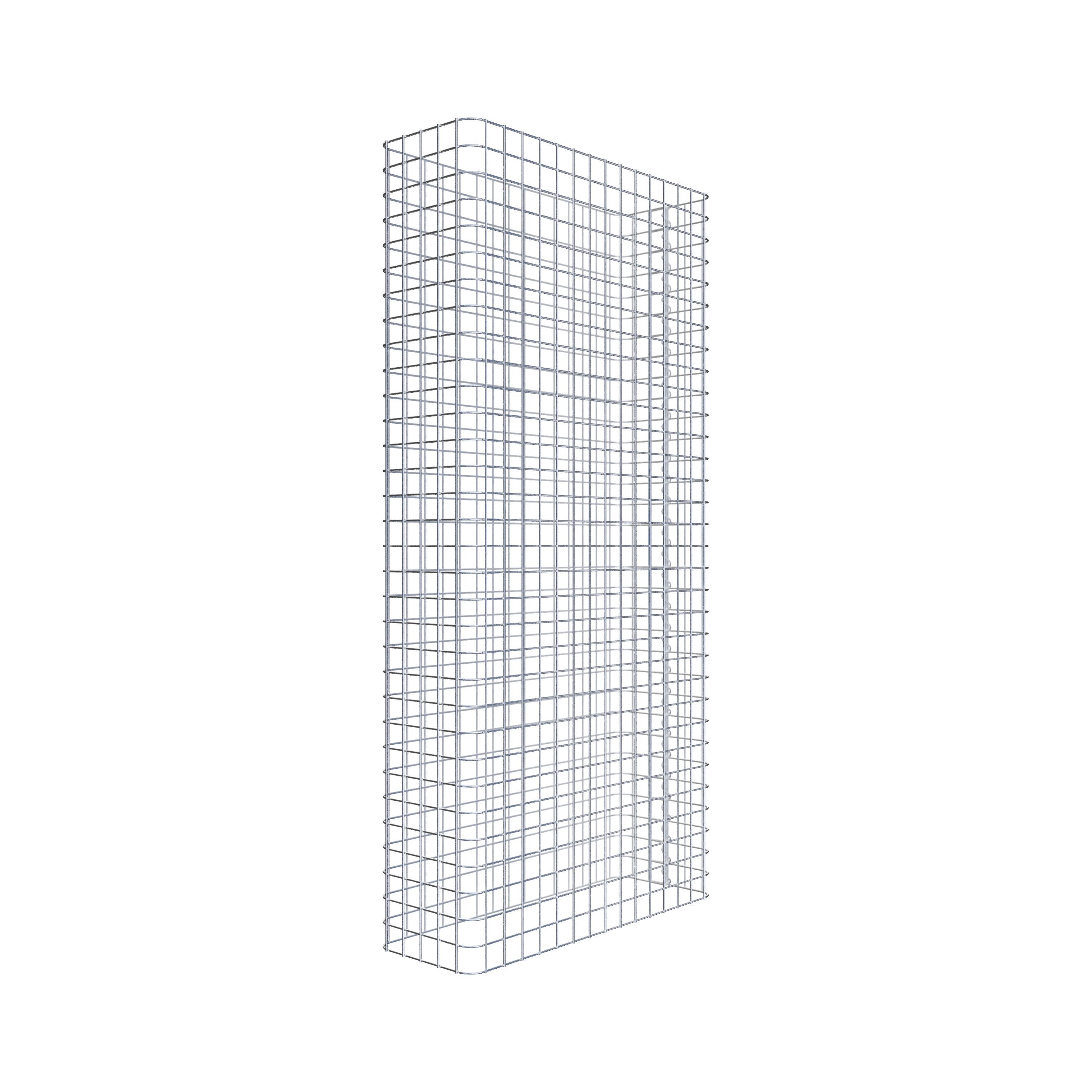 Gabionenzaun Länge 77 cm, Höhe 160 cm, Tiefe 27 cm, Maschenweite 5 x 5 cm