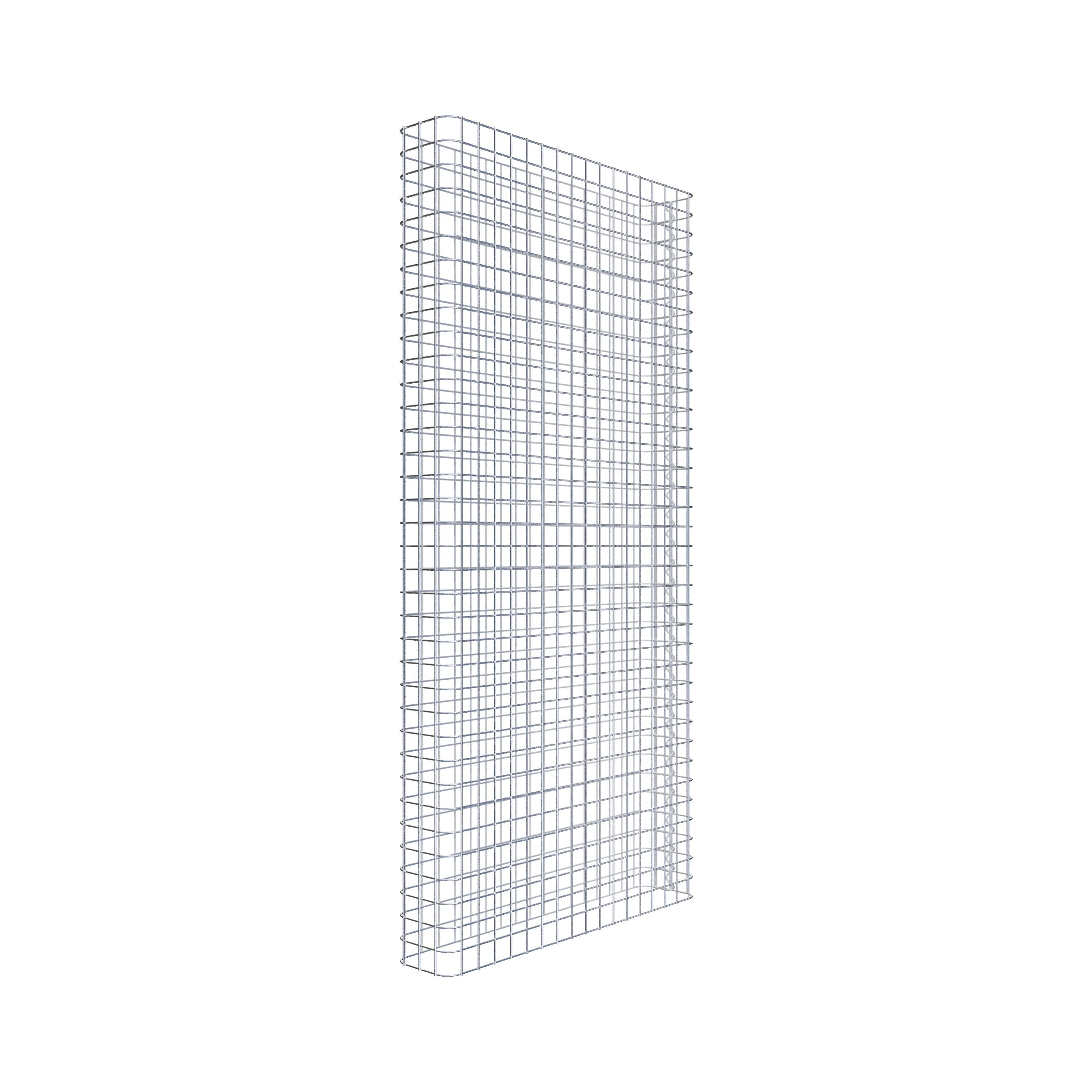 Gabionenzaun Länge 87 cm, Höhe 180 cm, Tiefe 17 cm, Maschenweite 5 x 5 cm