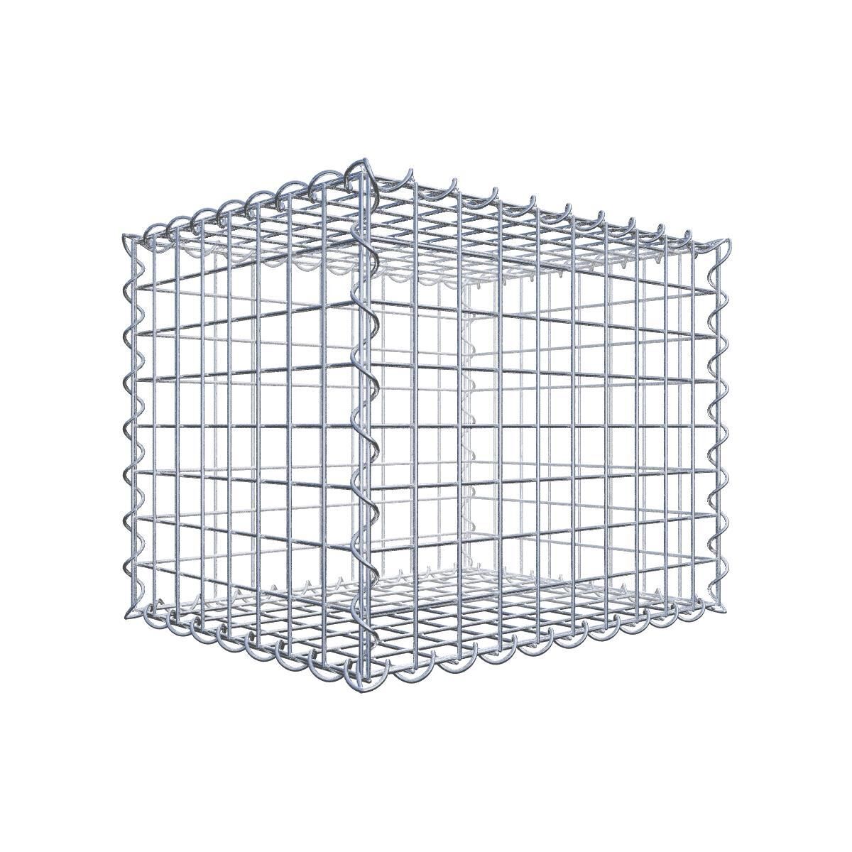Gabione 50 cm x 40 cm x 40 cm (L x H x T), Maschenweite 5 cm x 5 cm, Spirale