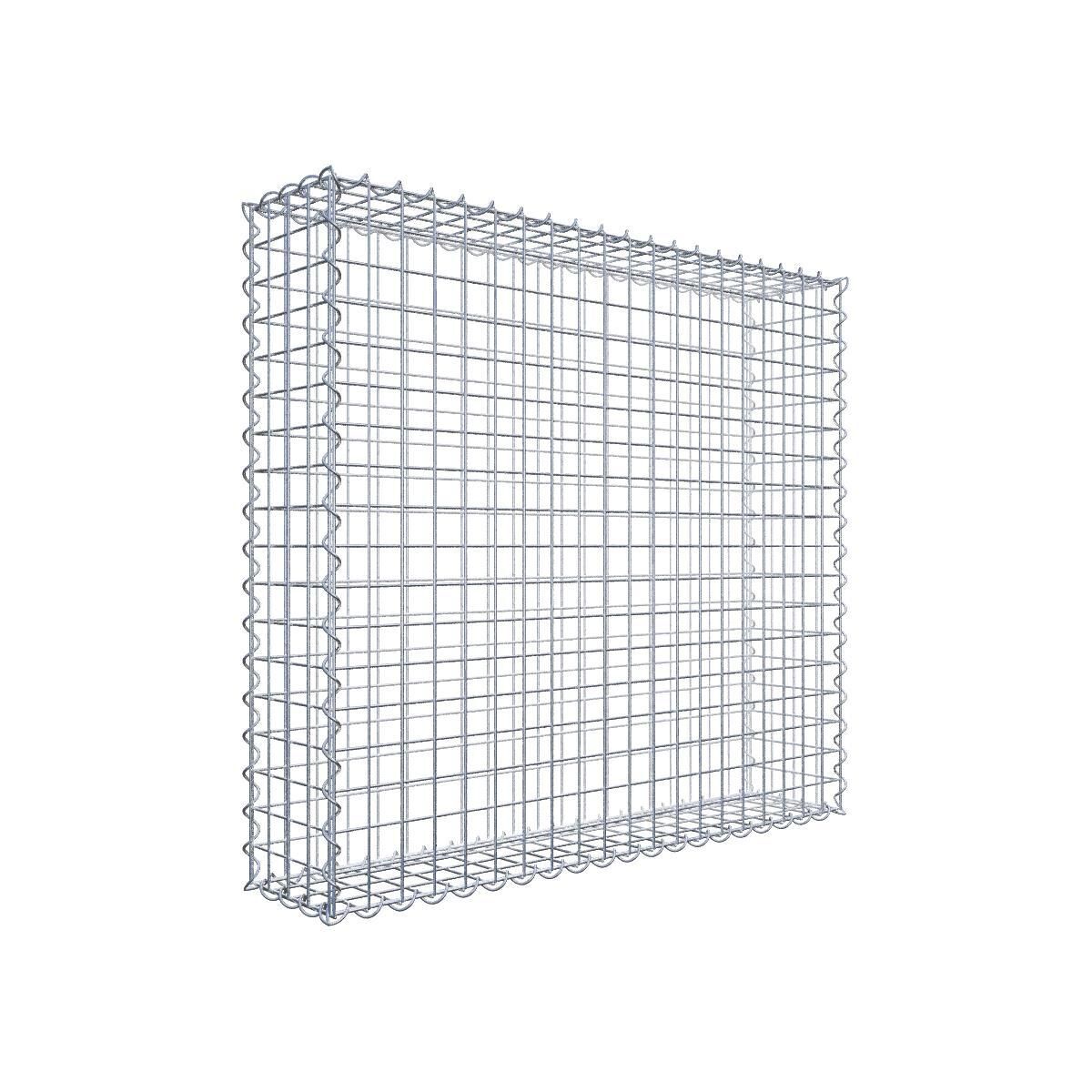 Gabione 100 cm x 90 cm x 20 cm (L x H x T), Maschenweite 5 cm x 5 cm, Spirale