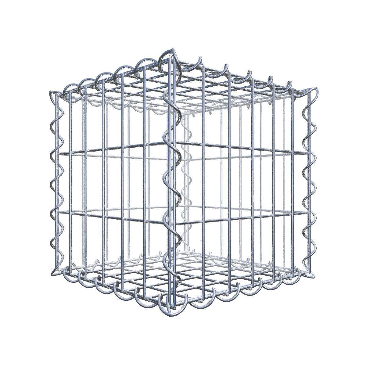 Gabione 30 cm x 30 cm x 30 cm (L x H x T), Maschenweite 5 cm x 10 cm, Spirale