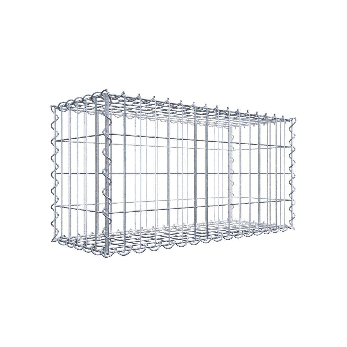 Gabione 80 cm x 40 cm x 30 cm (L x H x T), Maschenweite 5 cm x 10 cm, Spirale