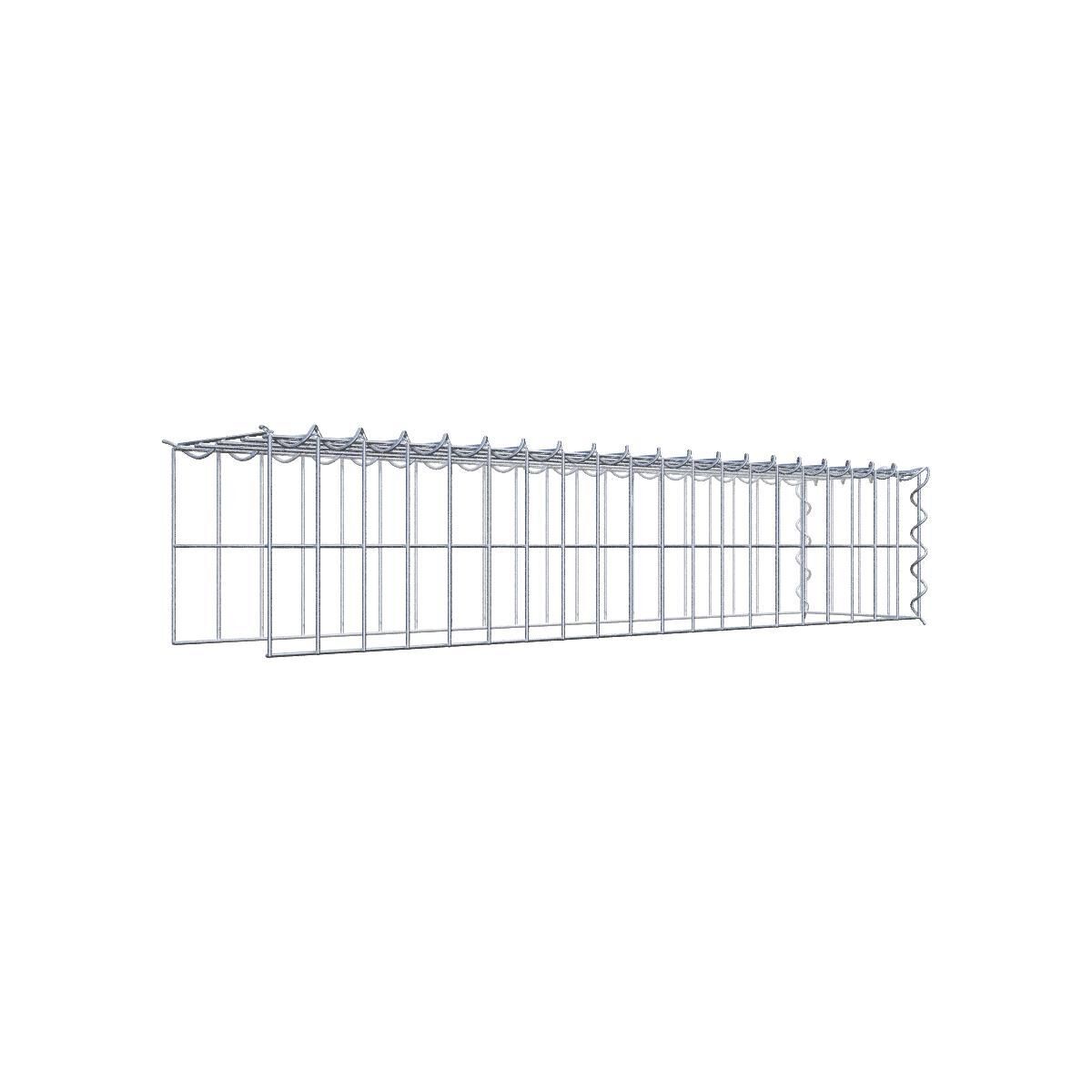 Anbaugabione Typ 4 100 cm x 20 cm x 20 cm (L x H x T), Maschenweite 5 cm x 10 cm, Spirale