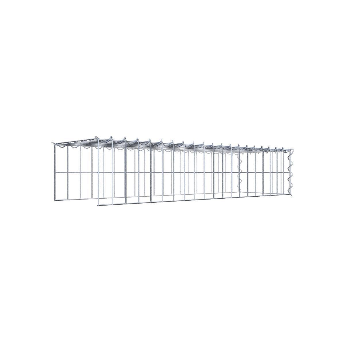 Anbaugabione Typ 4 100 cm x 20 cm x 30 cm (L x H x T), Maschenweite 5 cm x 10 cm, Spirale