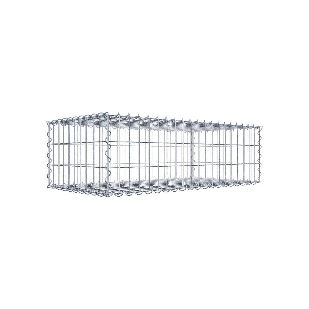 Gabione 100 cm x 30 cm x 50 cm (L x H x T), Maschenweite 5 cm x 10 cm, Spirale
