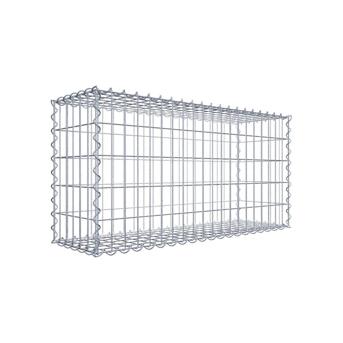 Gabione 100 cm x 50 cm x 30 cm (L x H x T), Maschenweite 5 cm x 10 cm, Spirale