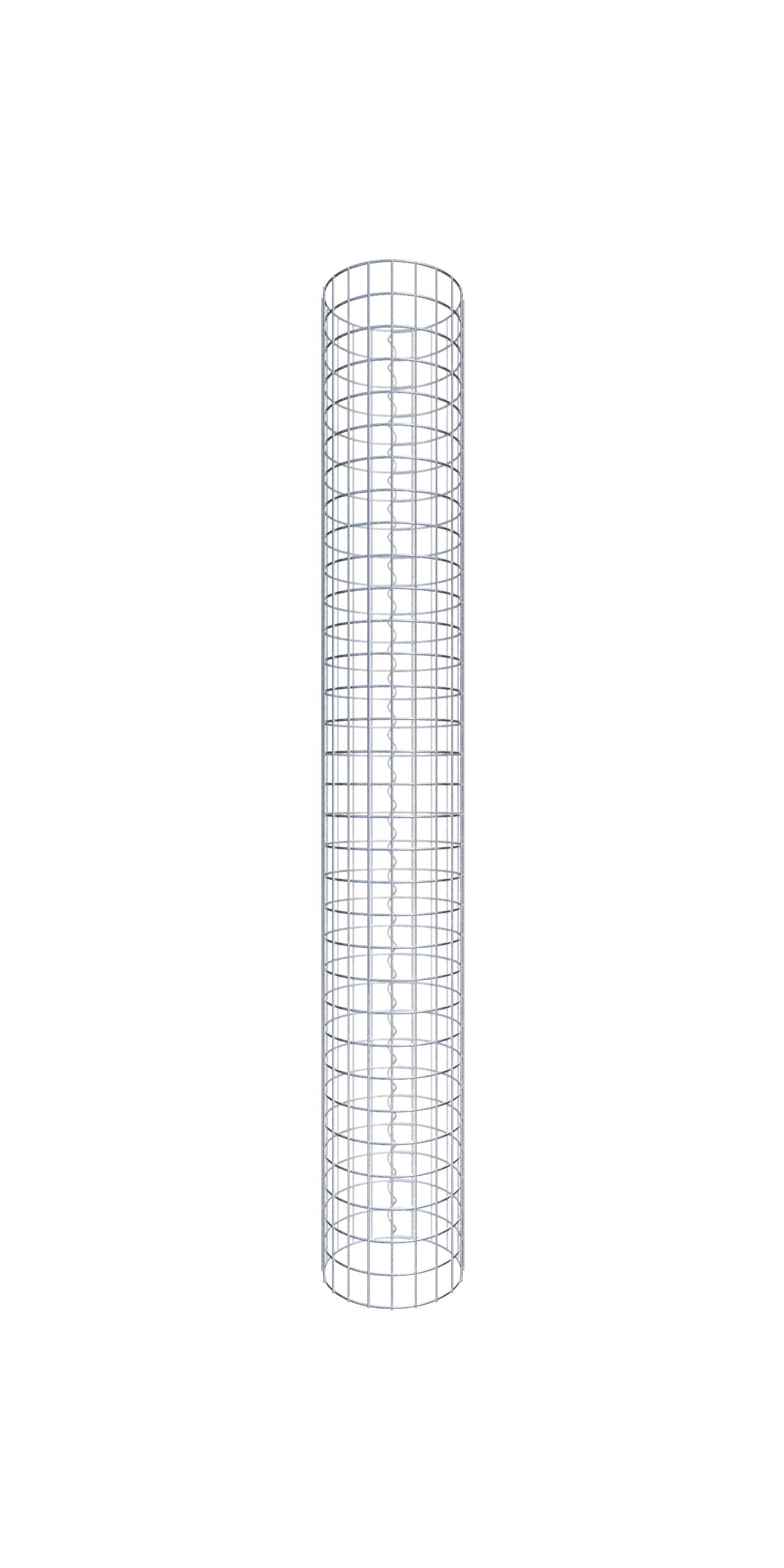 Gabionensäule rund 32  cm Durchmesser, 160  cm Höhe, Maschenweite 5 cm x 5 cm