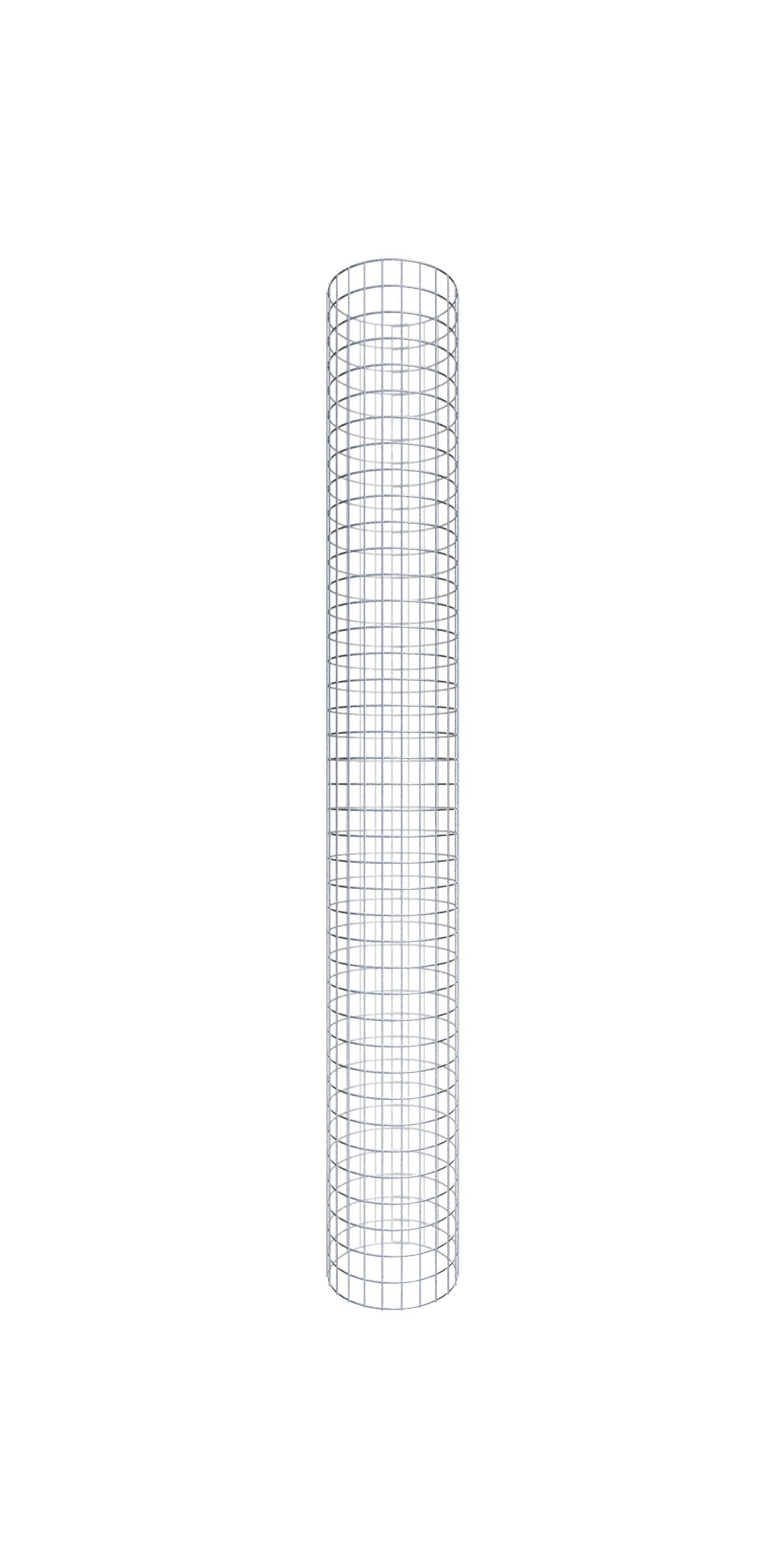 Gabionensäule rund 37  cm Durchmesser, 200  cm Höhe, Maschenweite 5 cm x 5 cm