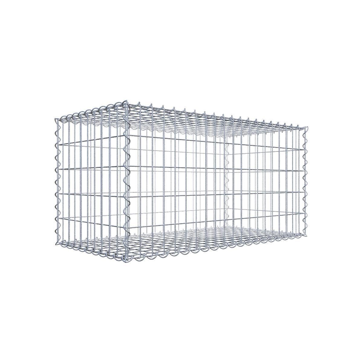 Gabione 100 cm x 50 cm x 50 cm (L x H x T), Maschenweite 5 cm x 10 cm, Spirale