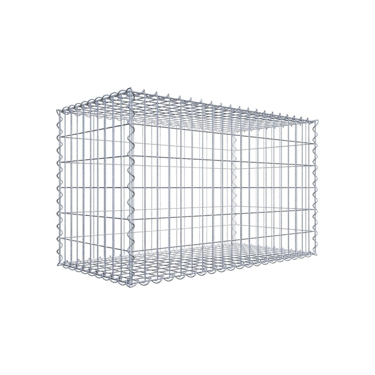 Gabione 100 cm x 60 cm x 50 cm (L x H x T), Maschenweite 5 cm x 10 cm, Spirale