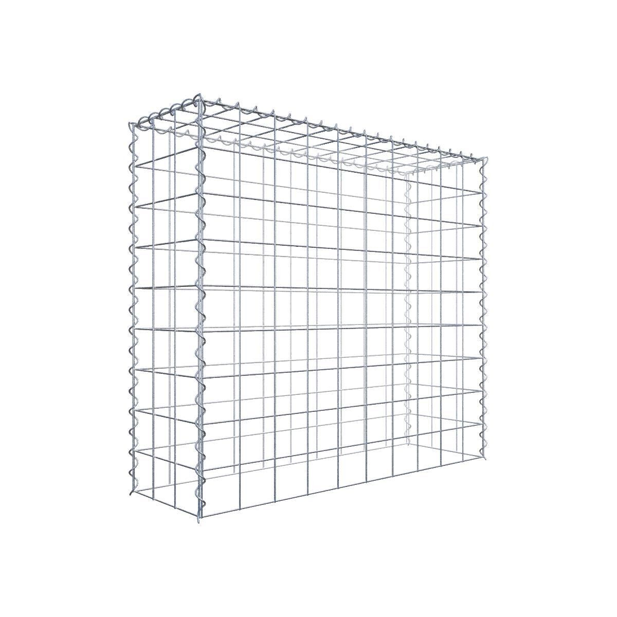 Anbaugabione Typ 3 100 cm x 90 cm x 30 cm (L x H x T), Maschenweite 10 cm x 10 cm, Spirale