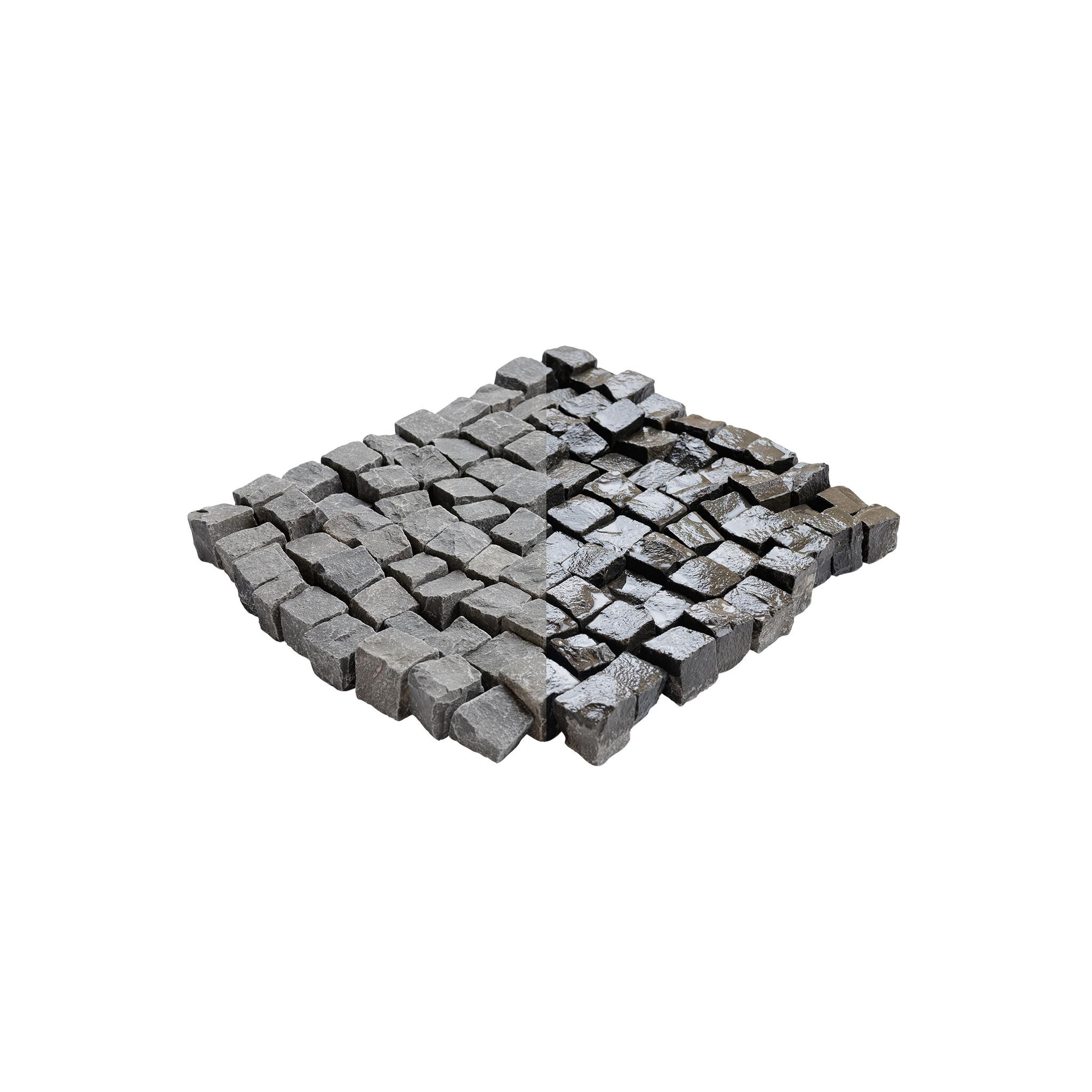 Pflastersteine, Basalt schwarz (Vietnam), 5x0x0 cm