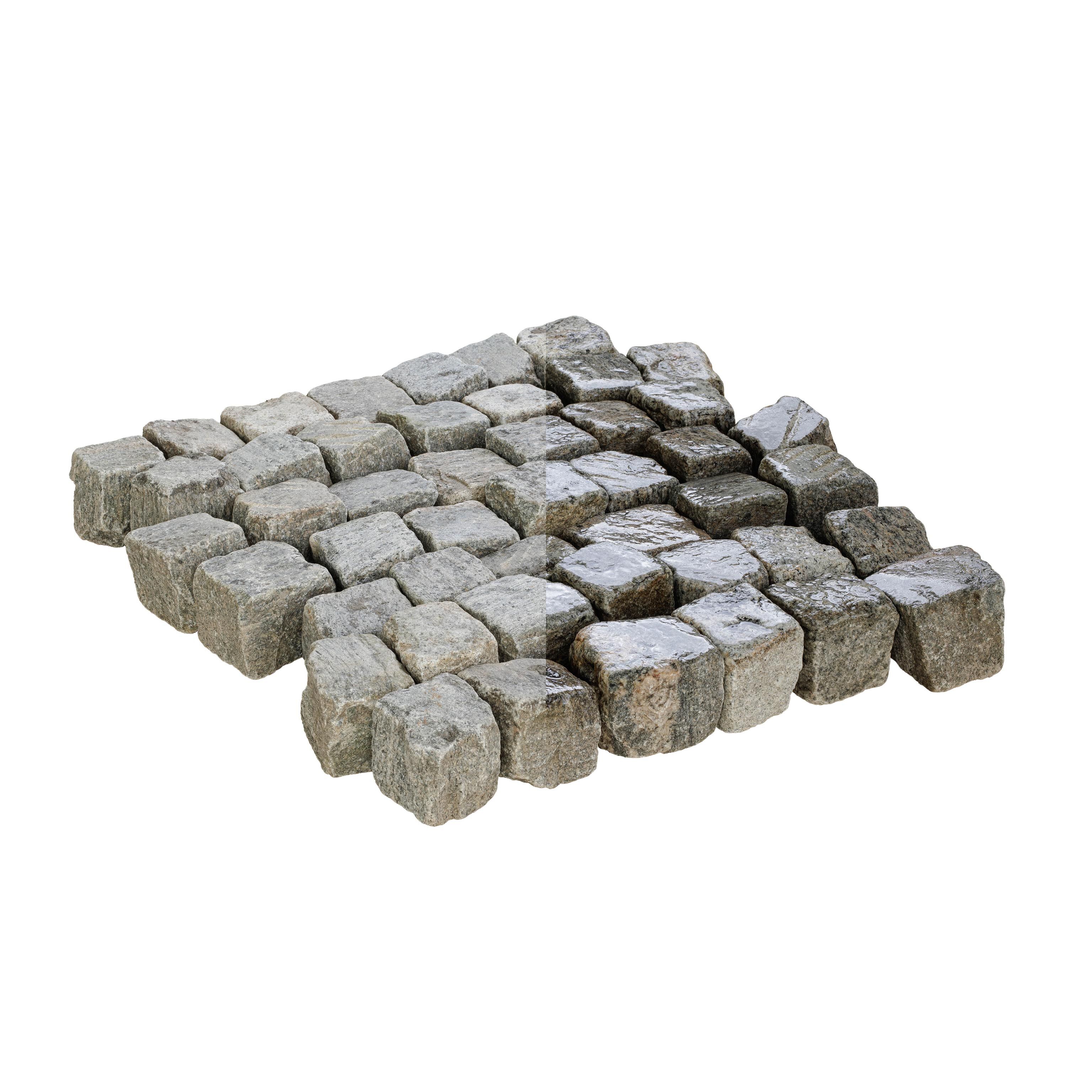 Pflastersteine, Gneis anthrazit/grau, Gebraucht Pflaster (Solange der Vorrat reicht!), 8-11x0x0 cm