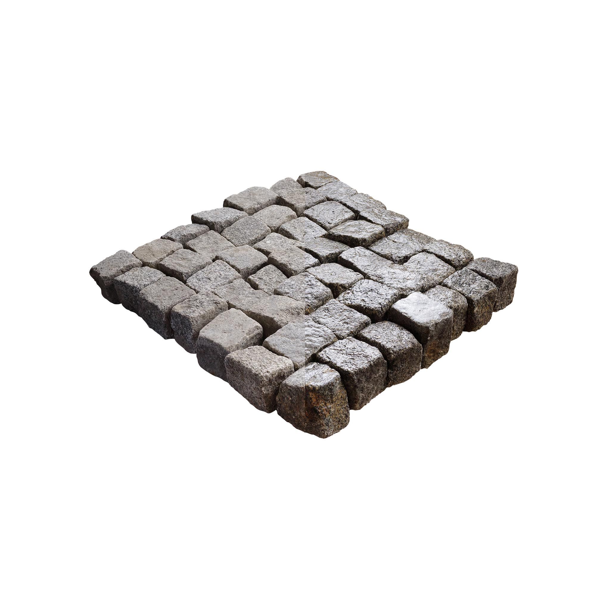 Pflastersteine, Granit grau/bunt, Gebraucht Pflaster (Solange der Vorrat reicht!), 8-11x0x0 cm