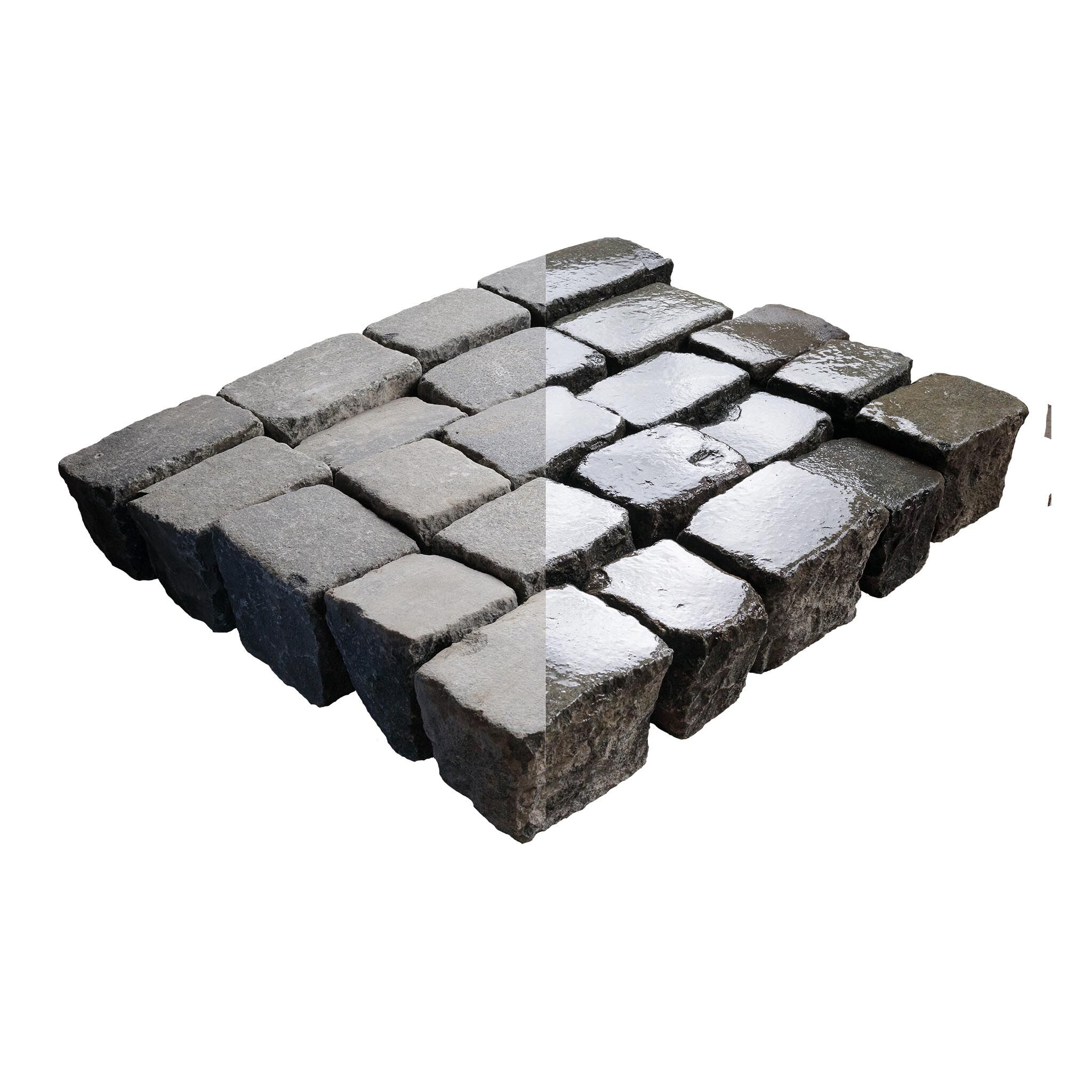 Pflastersteine, Granit grau, Gebraucht Pflaster (Solange der Vorrat reicht!), 15-17x0x0 cm