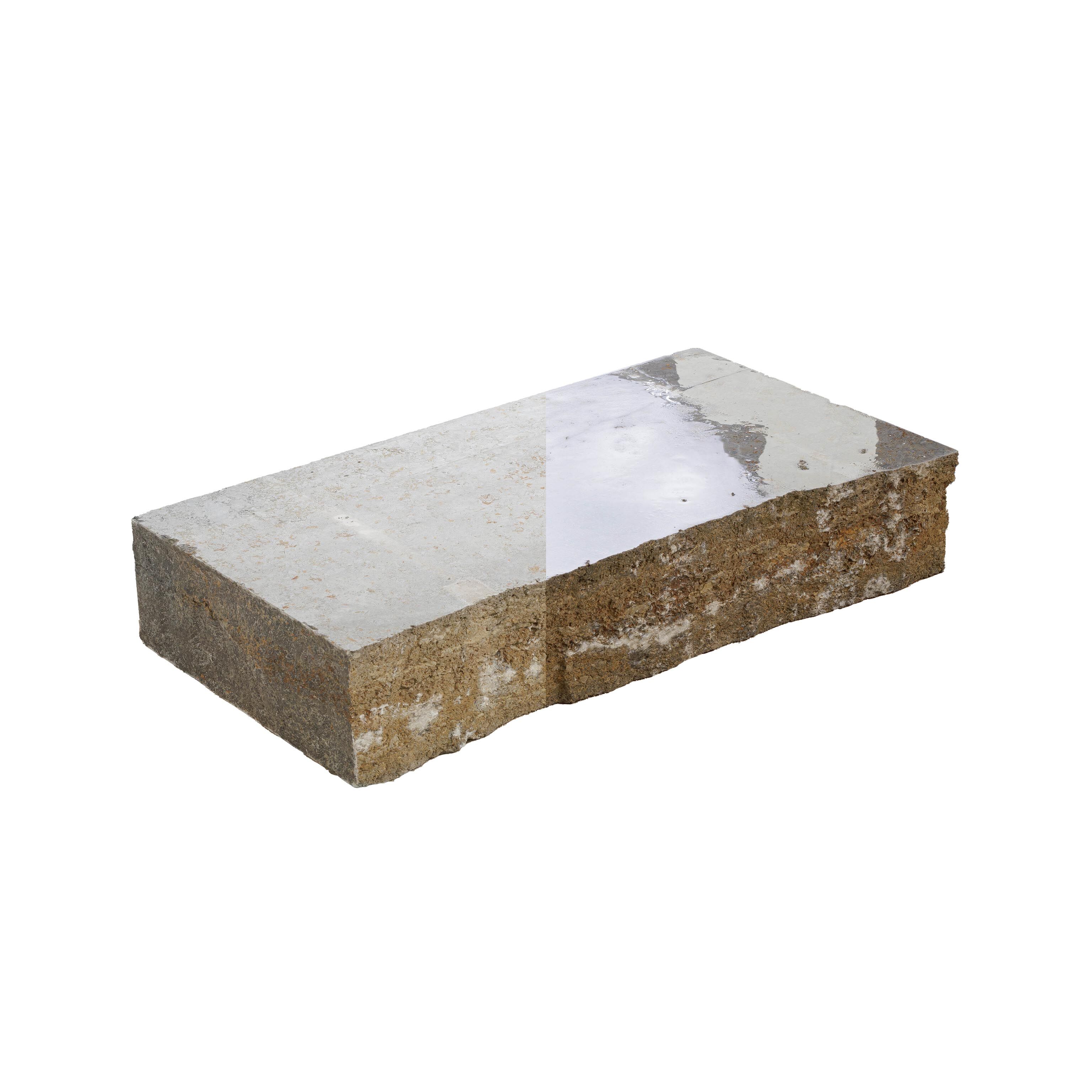 Blockstufen, Muschelkalk grau/braun, 15x35-40x80 cm