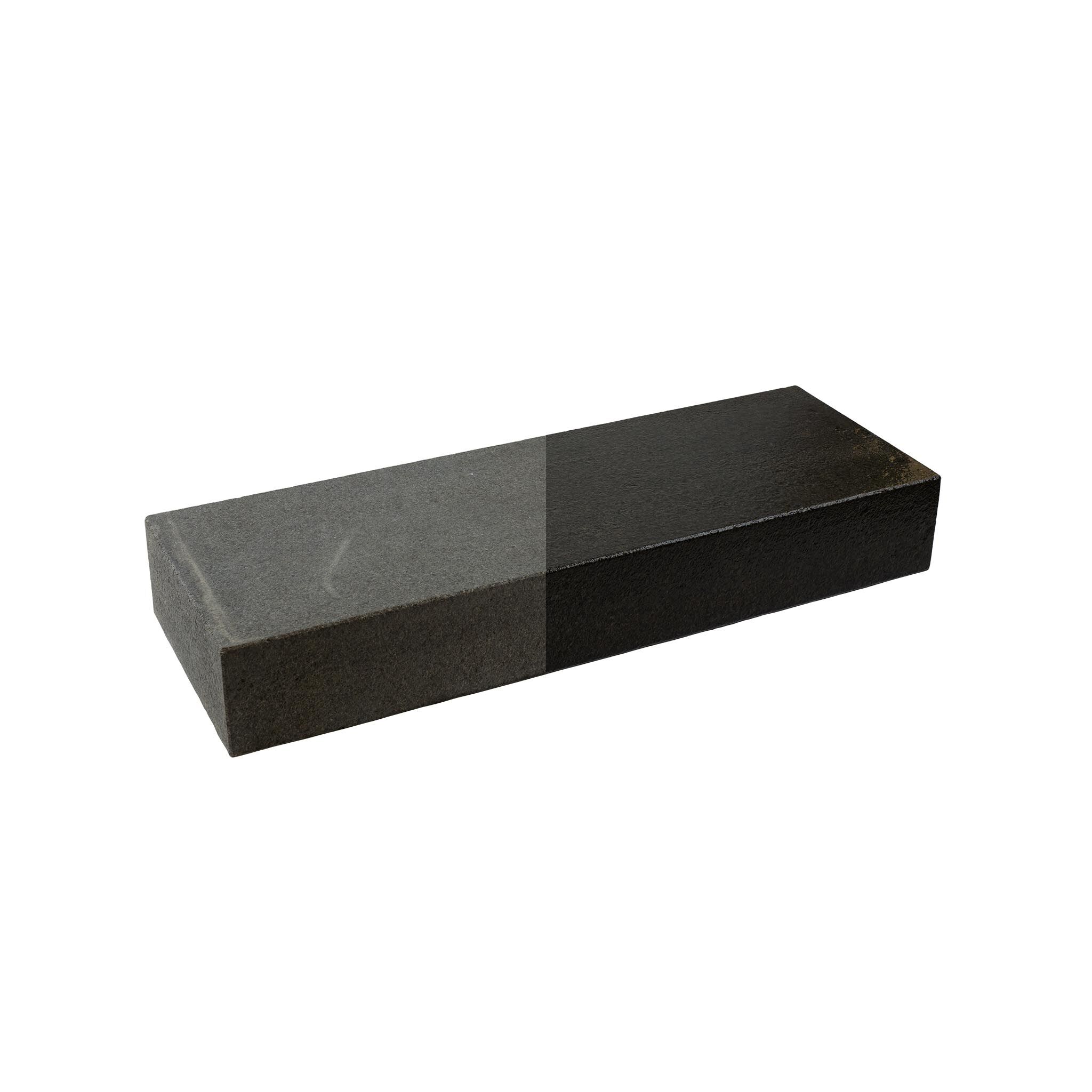 Blockstufen, Gabbro schwarz (TT Black) geflammt & gestrahlt, 15x35x100 cm