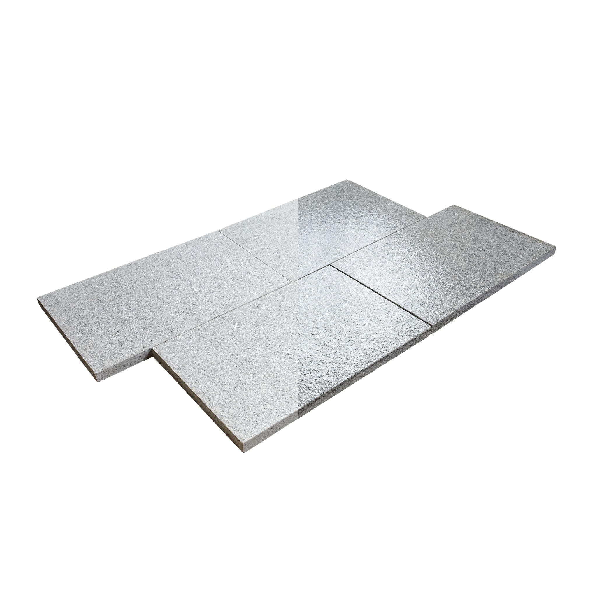 Terrassenplatten, Granit grau (Pina) geflammt, 60x40x3 cm