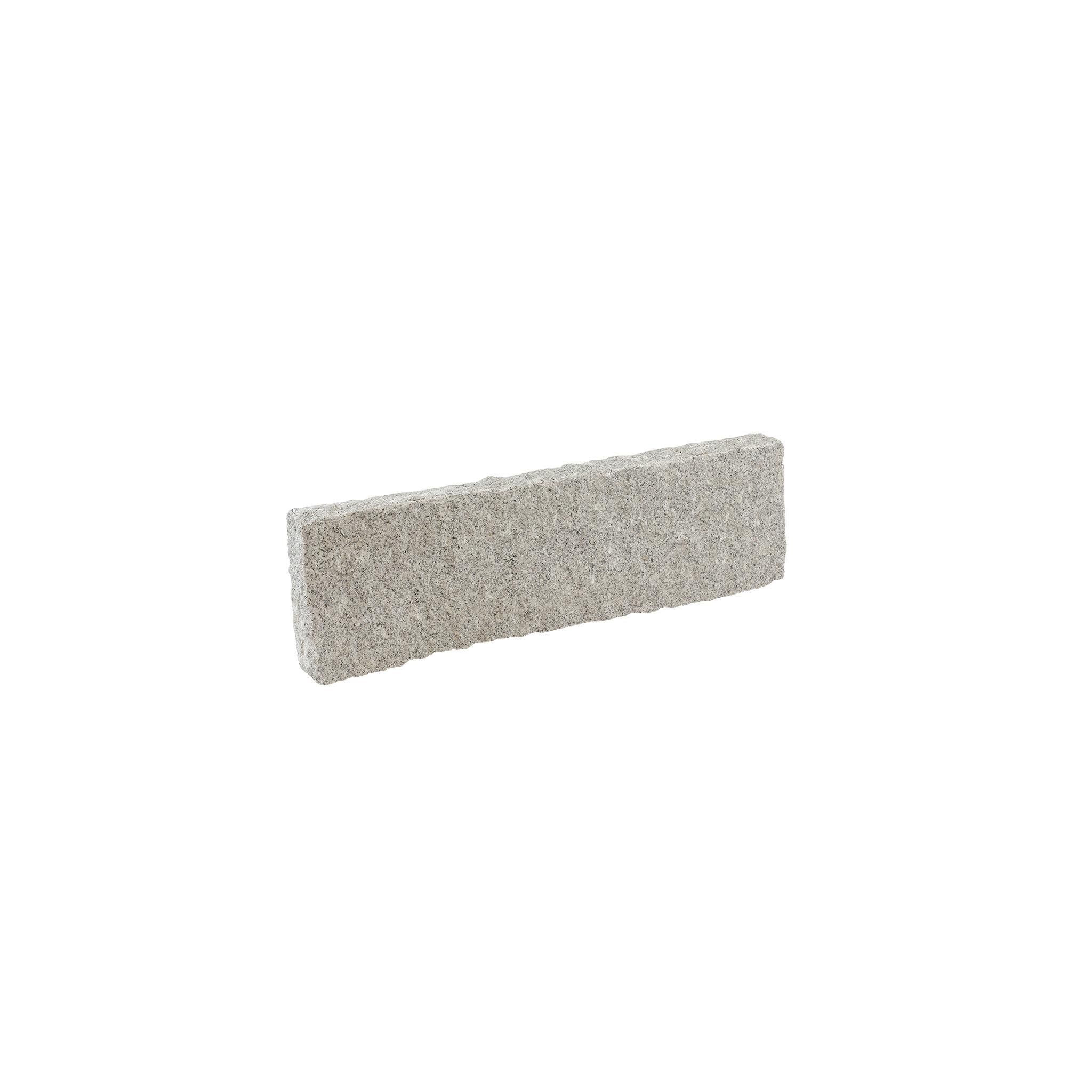 Palisaden, Granit grau (Pina) grob gestockt, 7x25x75 cm