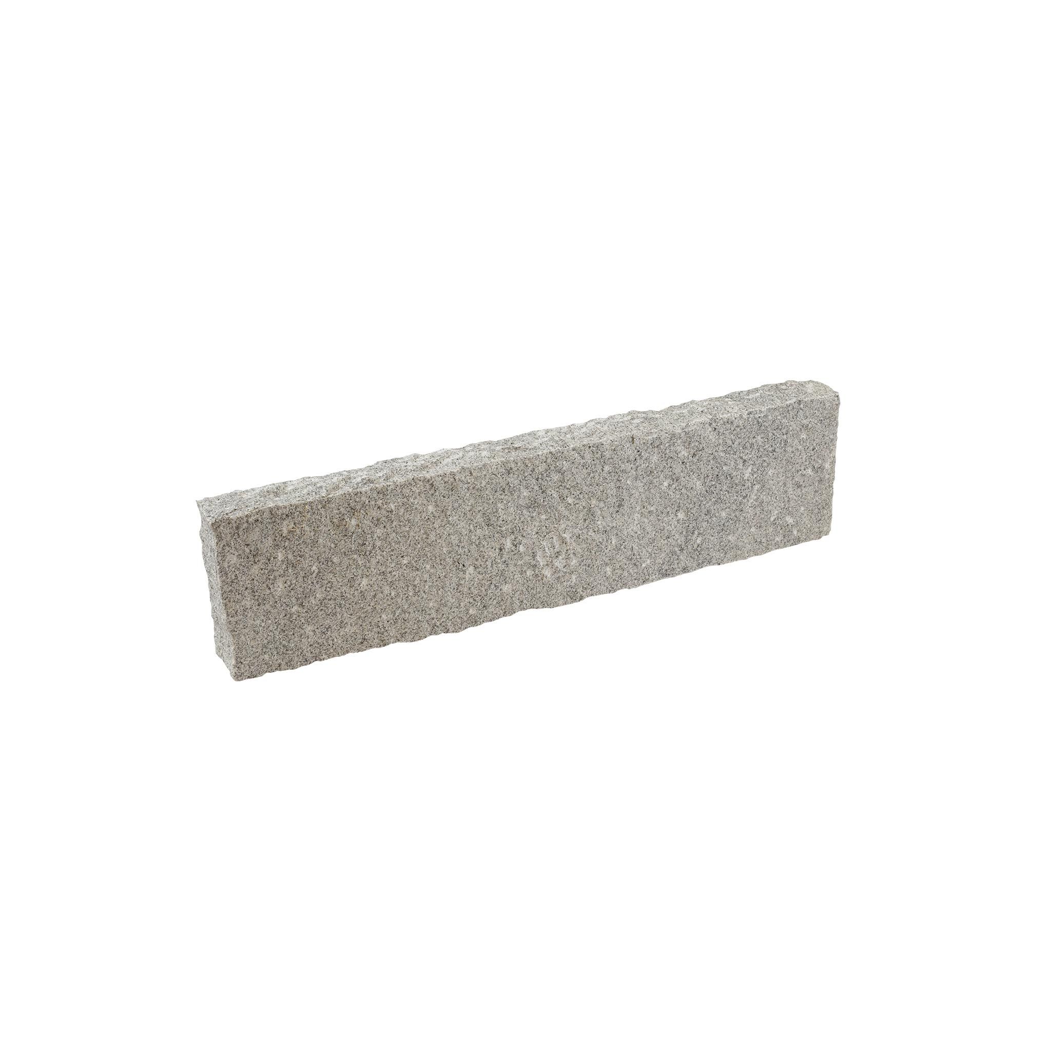 Palisaden, Granit grau (Pina) grob gestockt, 7-8x25x100 cm