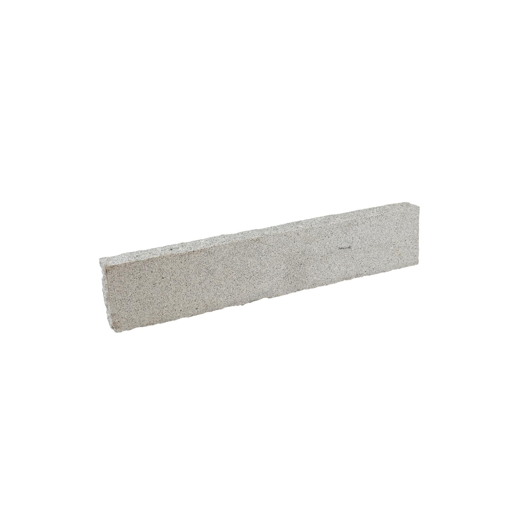 Kantenstein, Granit grau (Pina) Premium zweiseitig gesägt & gestockt, 60x20x100 cm
