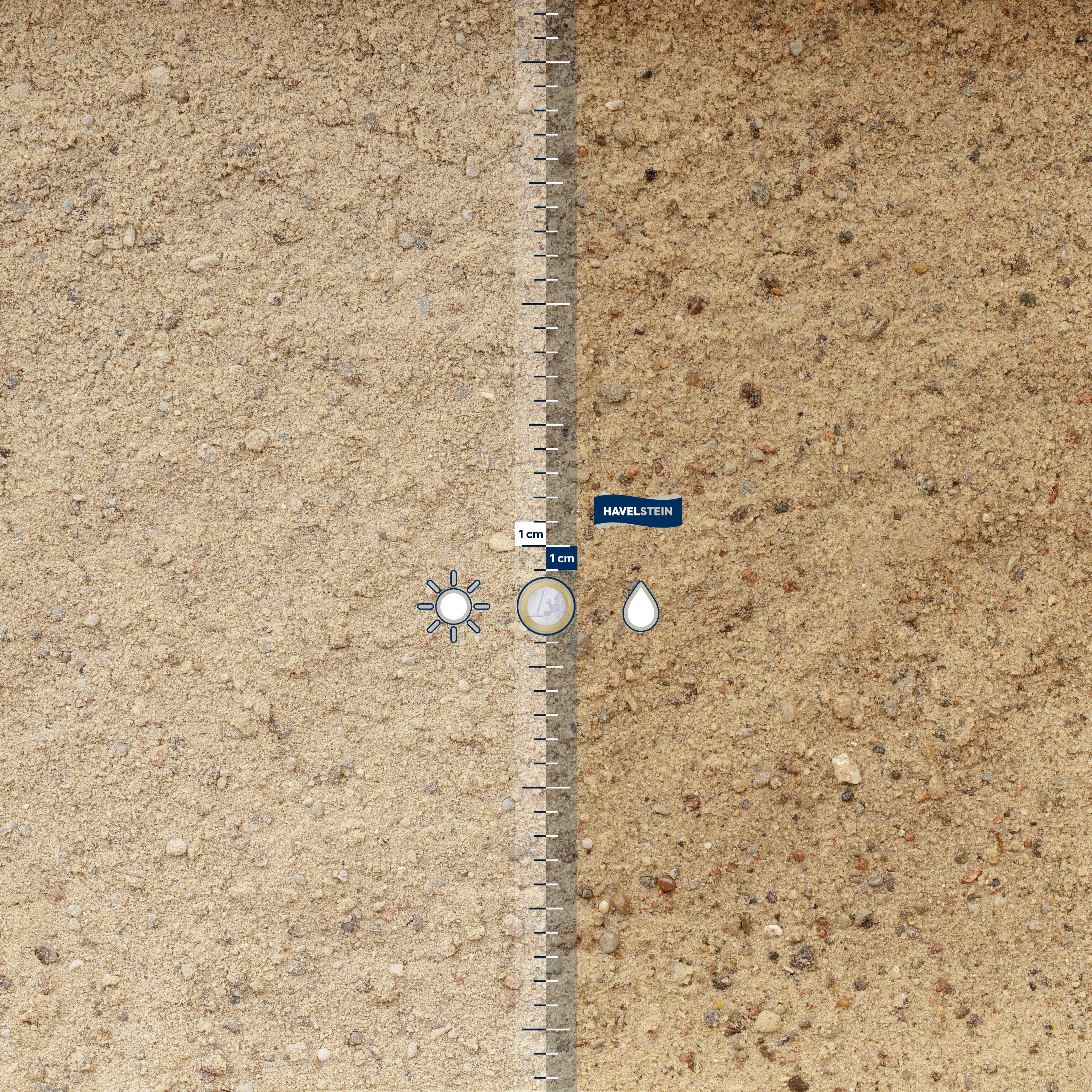 Sand (feine Gesteinskörnung) gelb, gewaschen, 0/4 mm