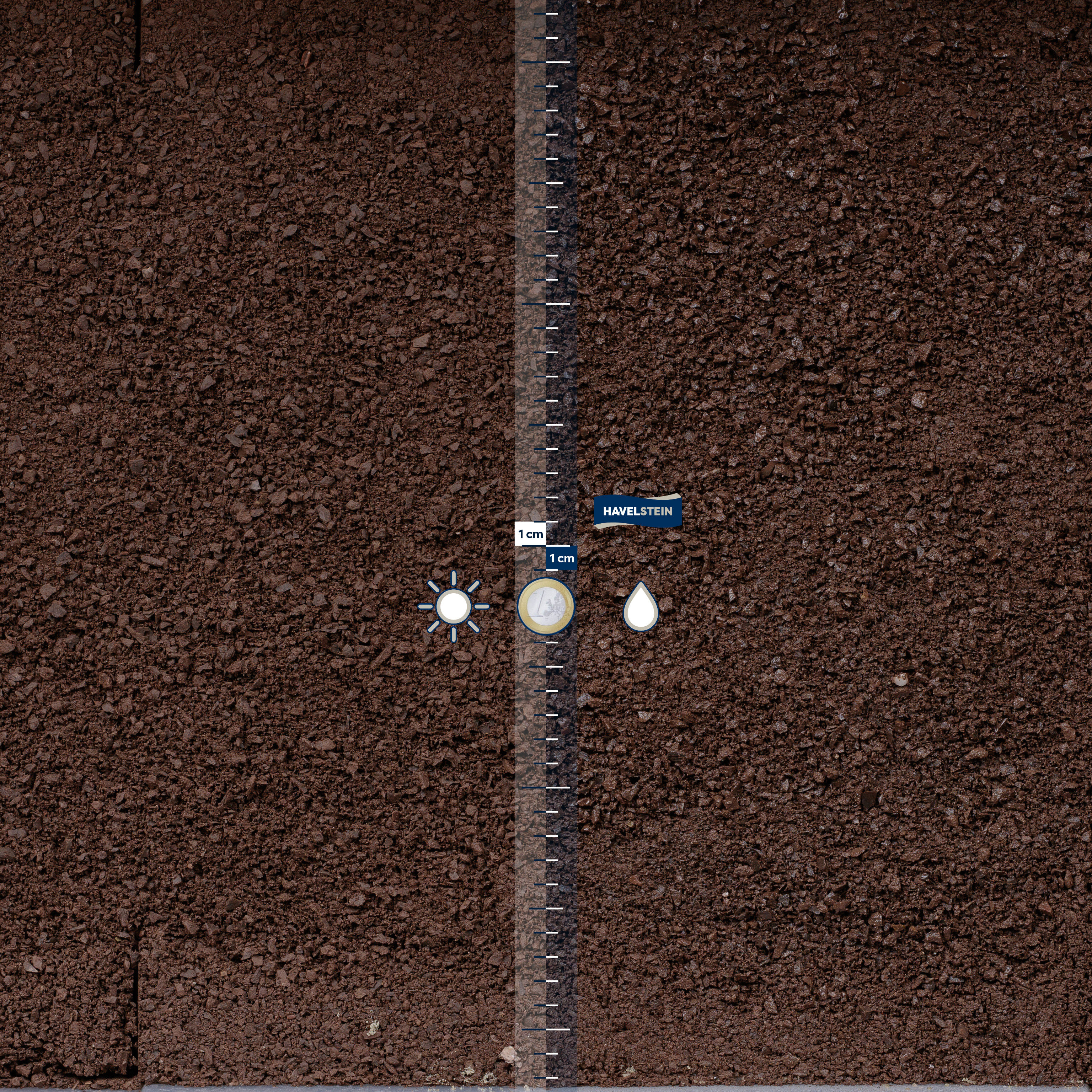 Bettungsmaterial, Rhyolith rot, 0/5 mm