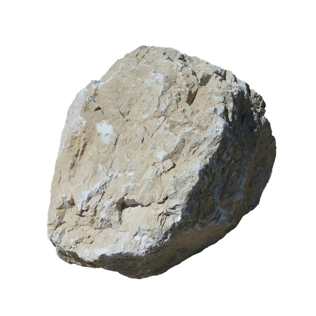 Bruchfindlinge/ Dekosteine, Dolomit weiß/beige
