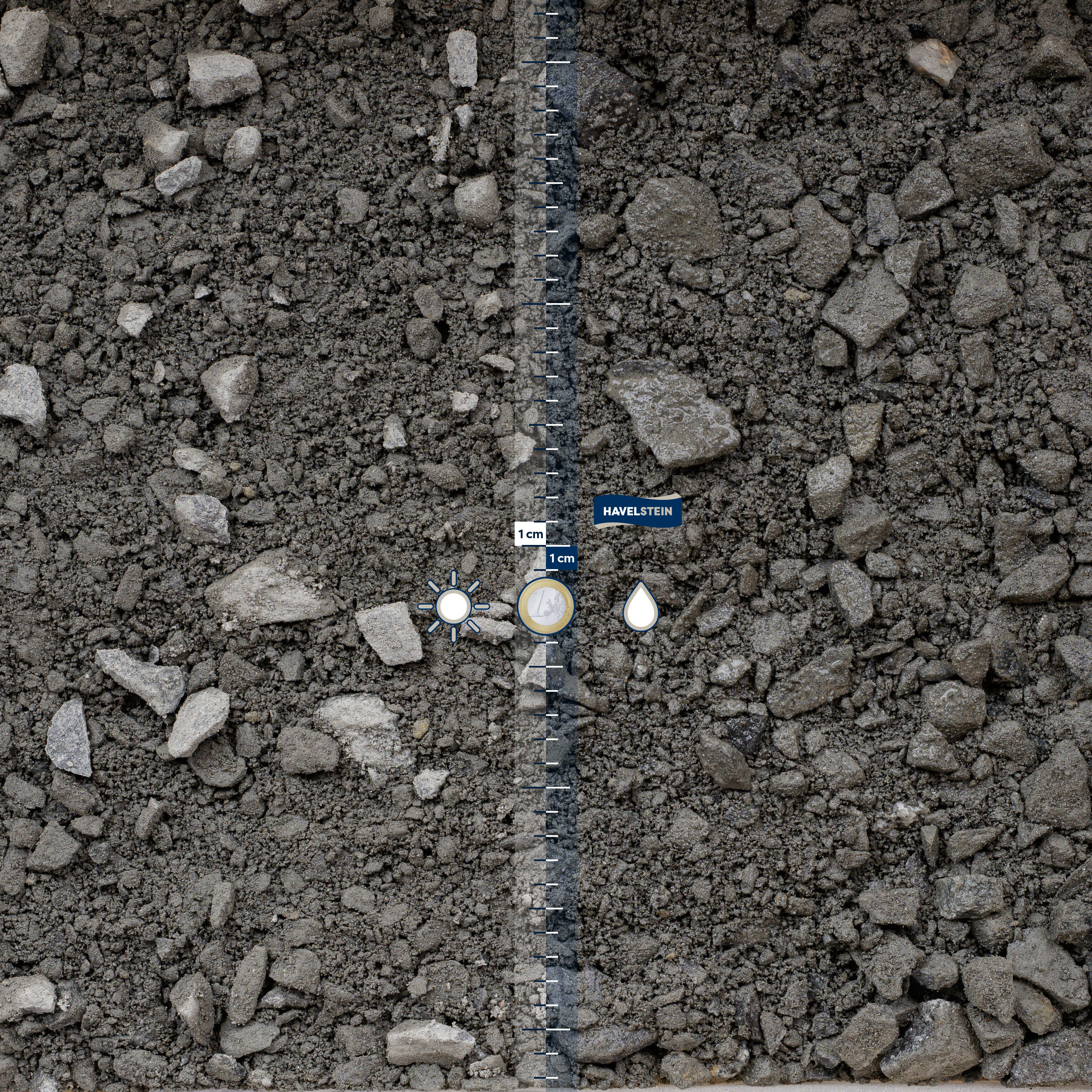 Mineralgemisch Frostschutz- und Schottertragschicht, Granit grau, 0/32 mm