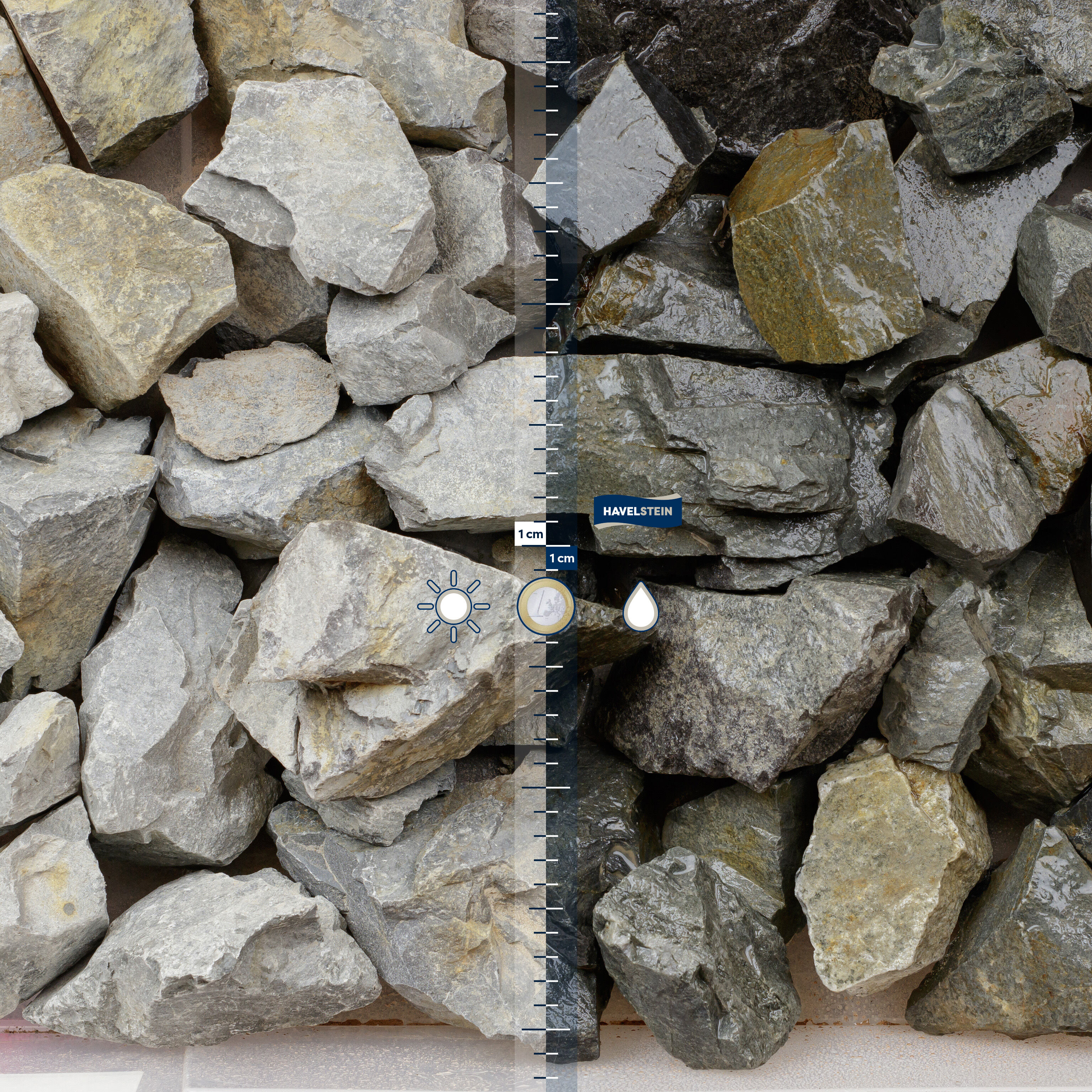 Wasserbausteine (DIN EN 13383 / TLW 2003), Grauwacke grau/braun, 45/125 mm